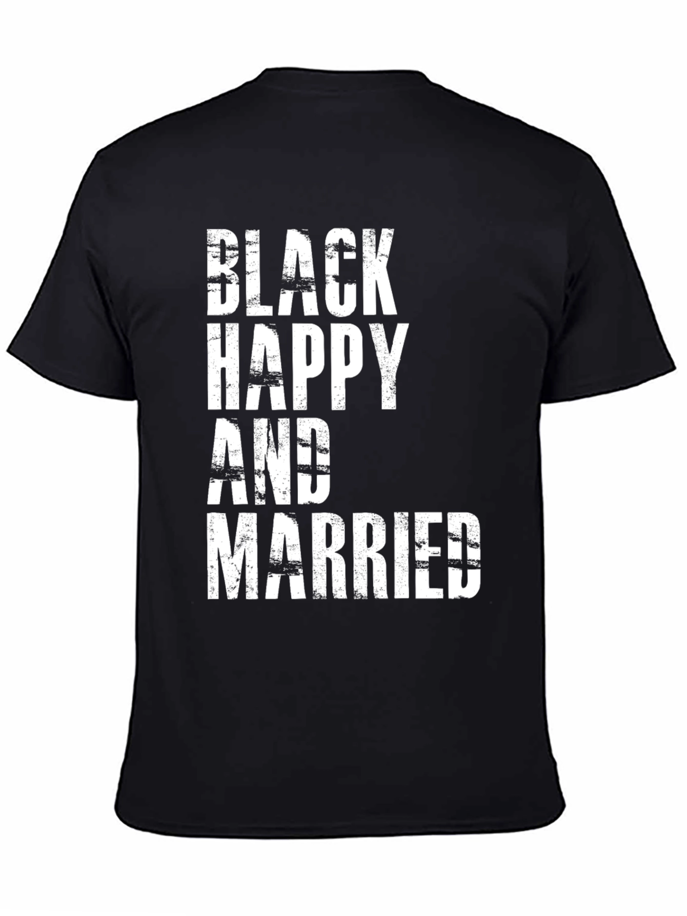 Black Happy & Married Graphic Tee