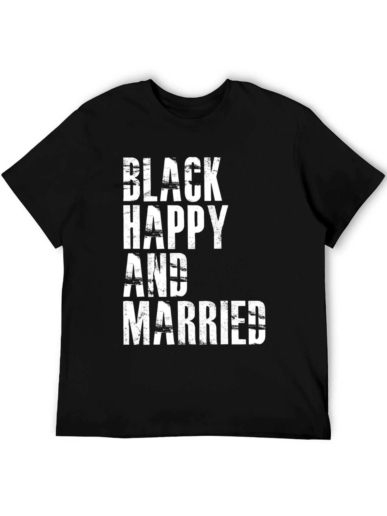 Black Happy & Married Graphic Tee