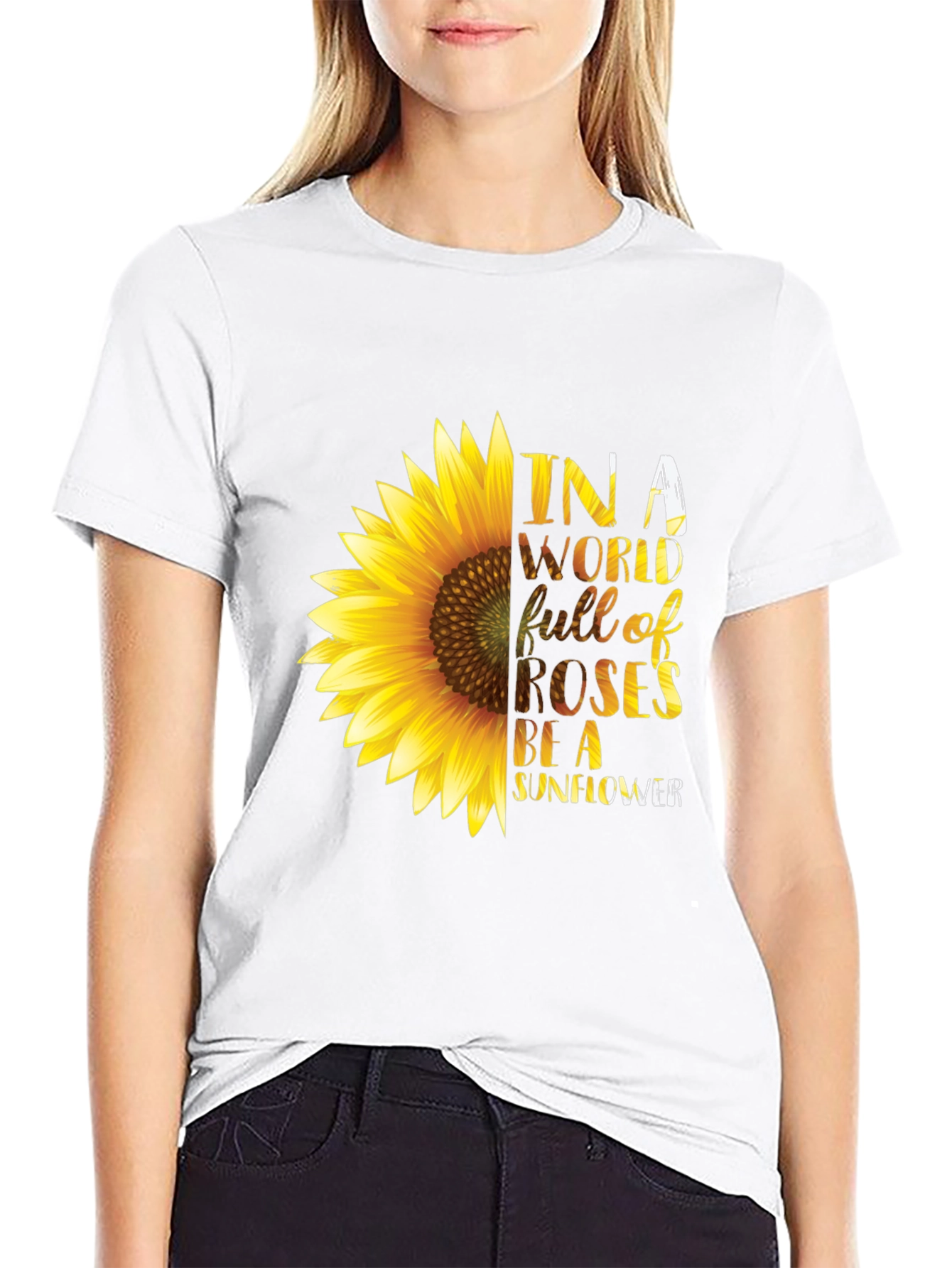 Sunflower Graphic T-Shirt - Be a Sunflower Tee
