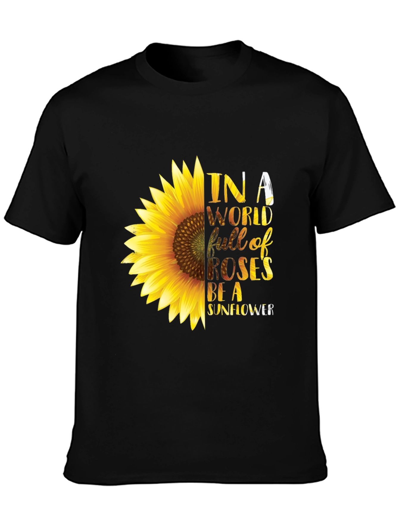 Sunflower Graphic T-Shirt - Be a Sunflower Tee