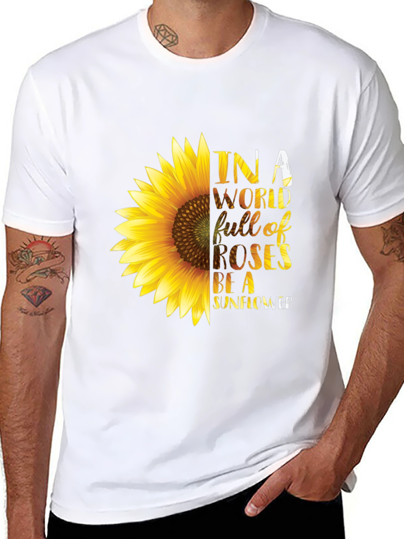 Sunflower Graphic T-Shirt - Be a Sunflower Tee