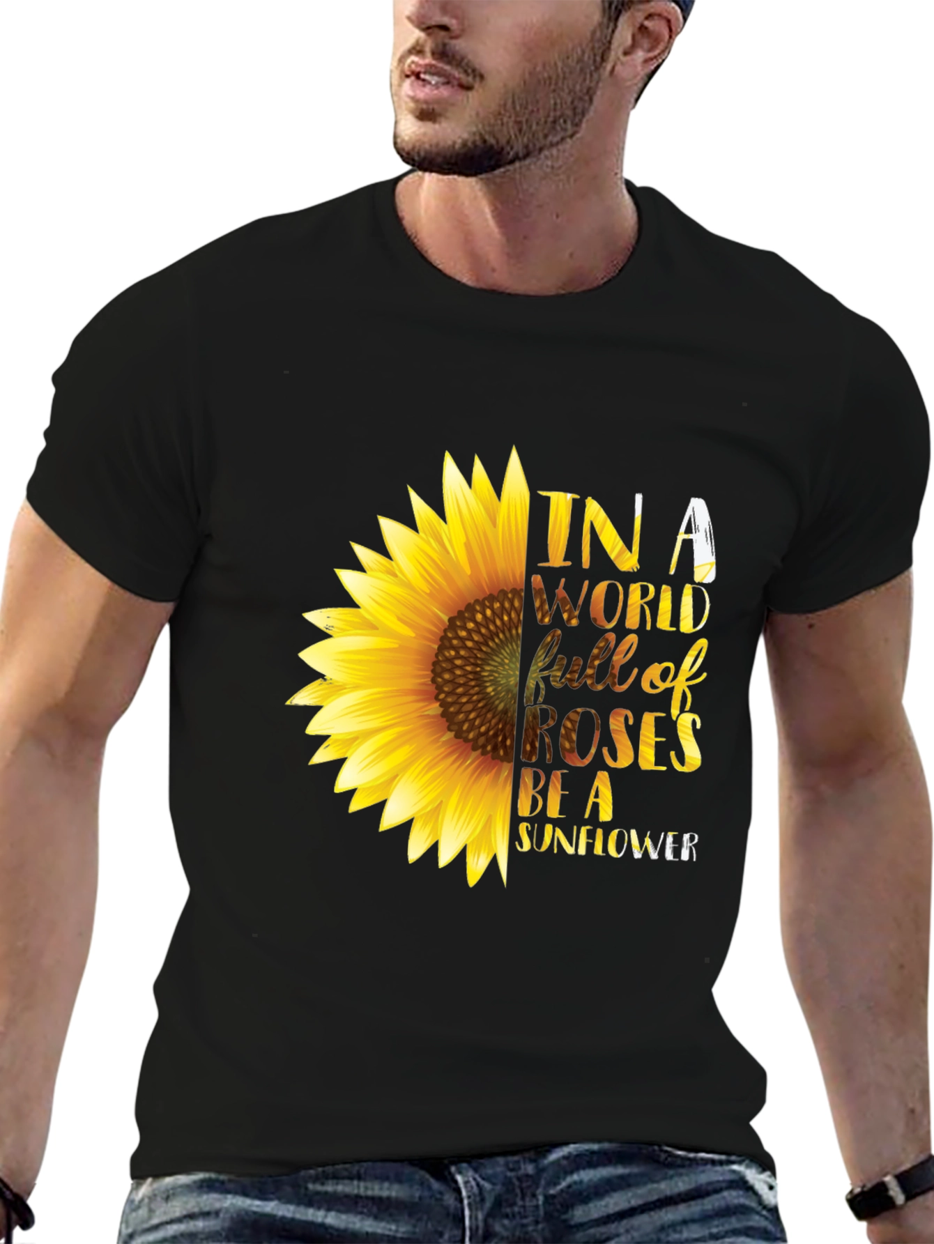 Sunflower Graphic T-Shirt - Be a Sunflower Tee