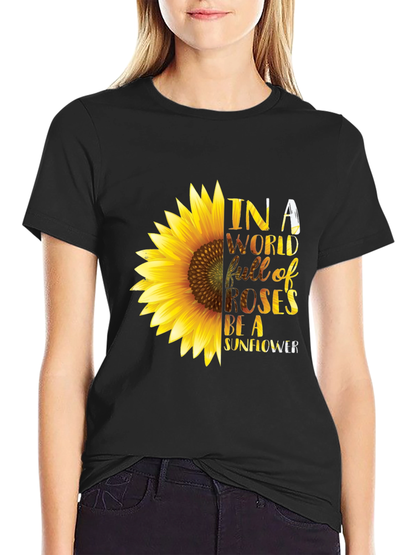 Sunflower Graphic T-Shirt - Be a Sunflower Tee