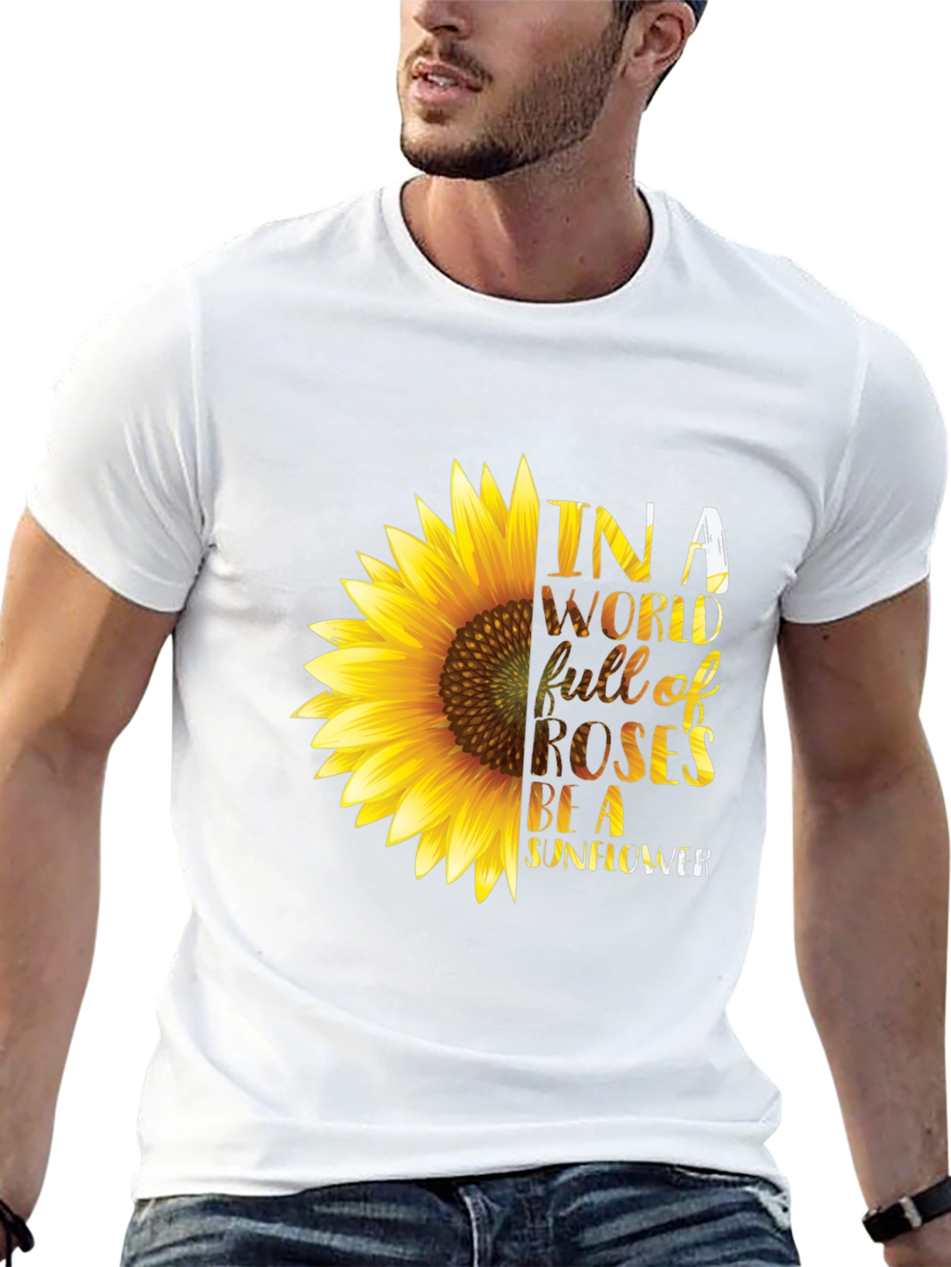 Sunflower Graphic T-Shirt - Be a Sunflower Tee