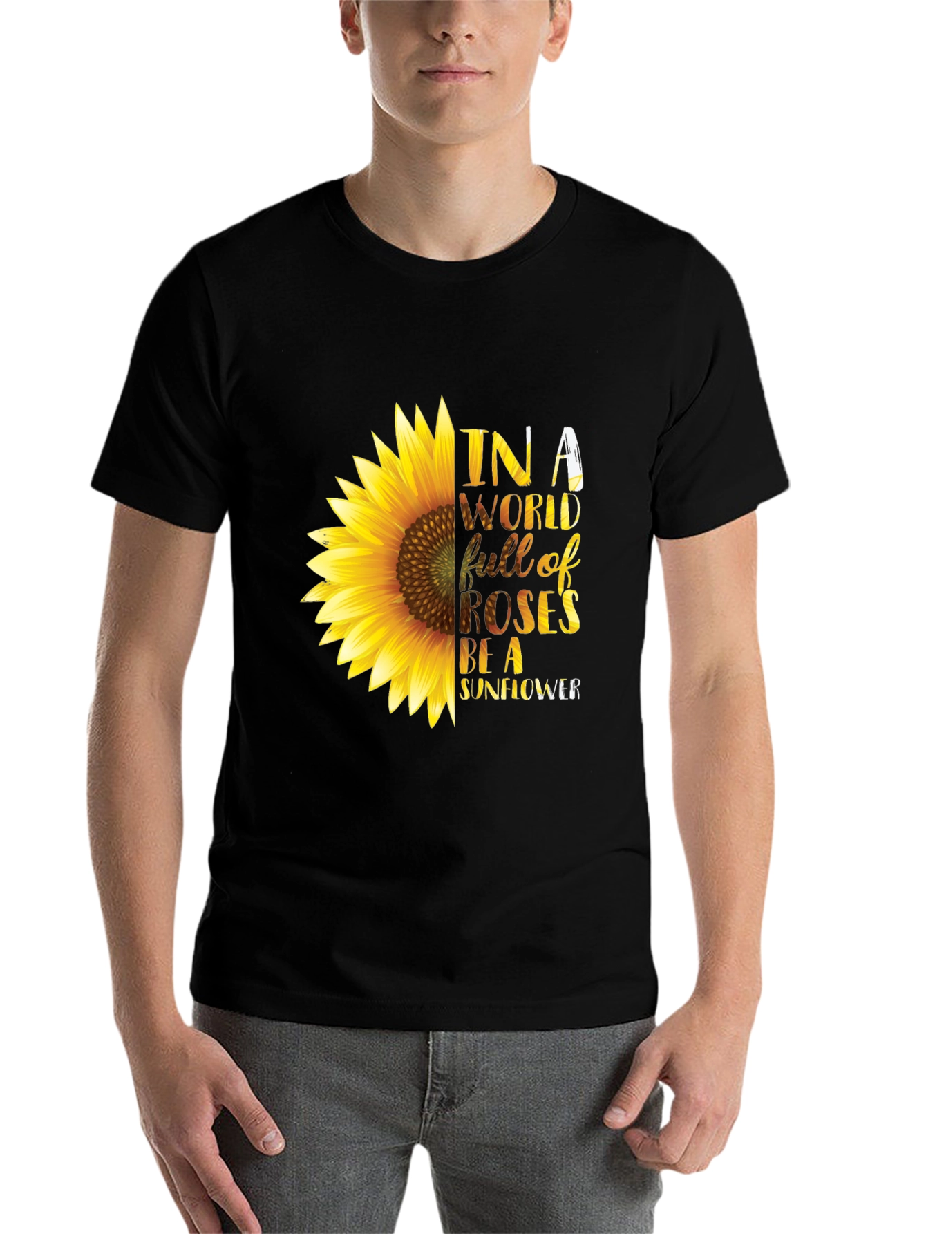 Sunflower Graphic T-Shirt - Be a Sunflower Tee