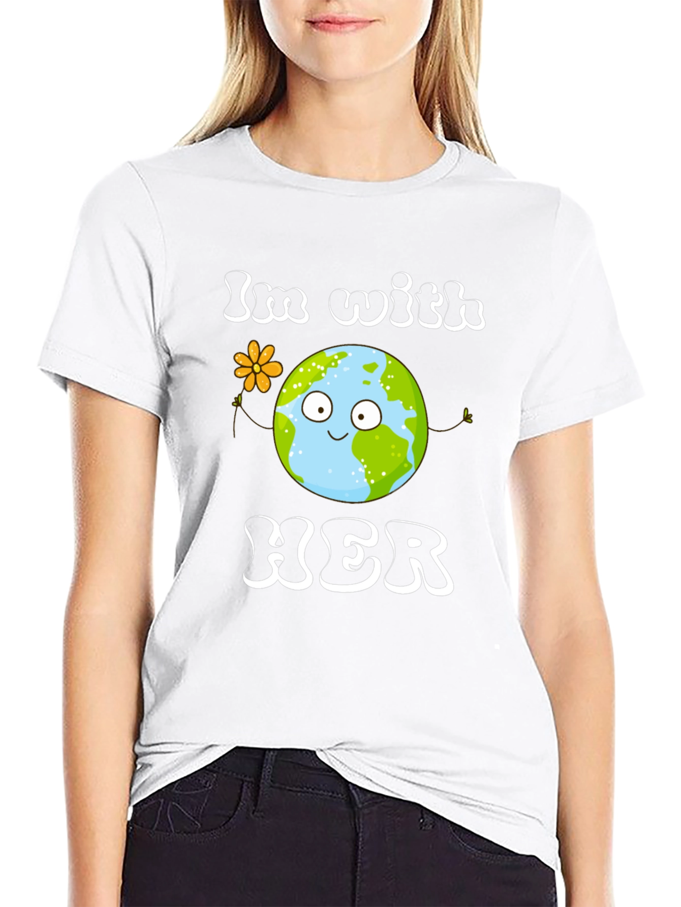 Earth Day T-Shirt - Im With Her