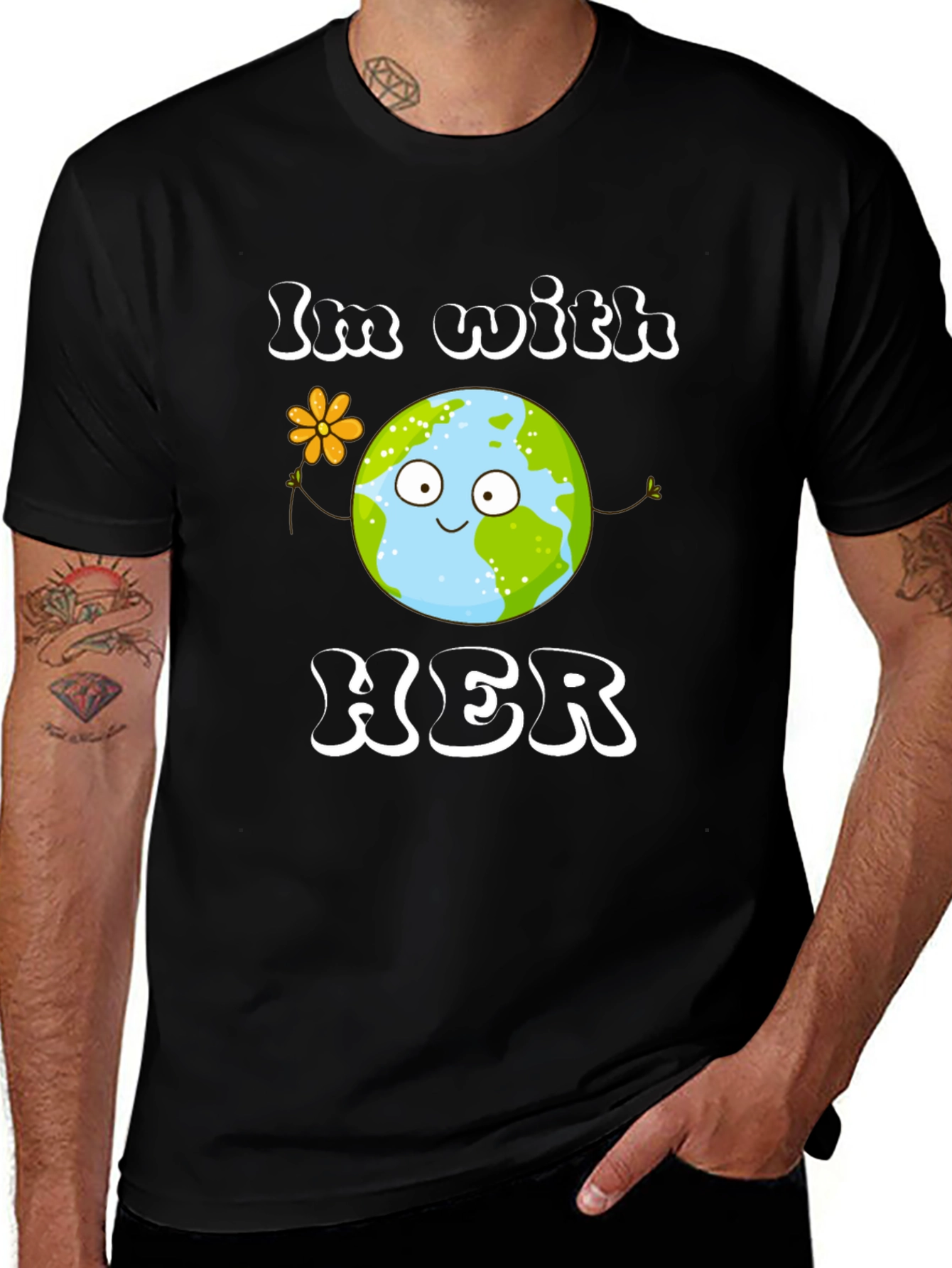 Earth Day T-Shirt - Im With Her