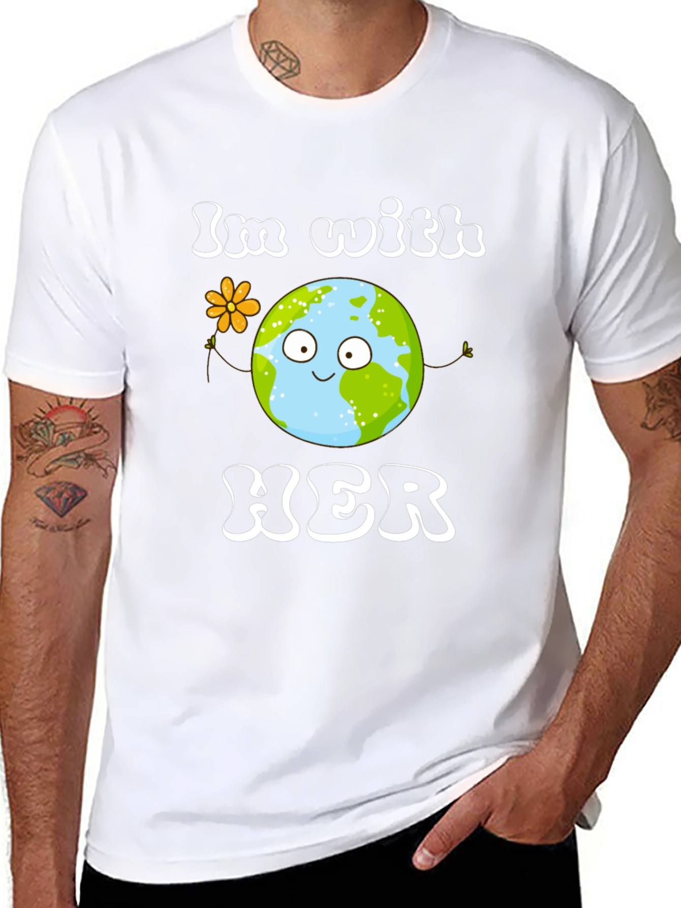 Earth Day T-Shirt - Im With Her