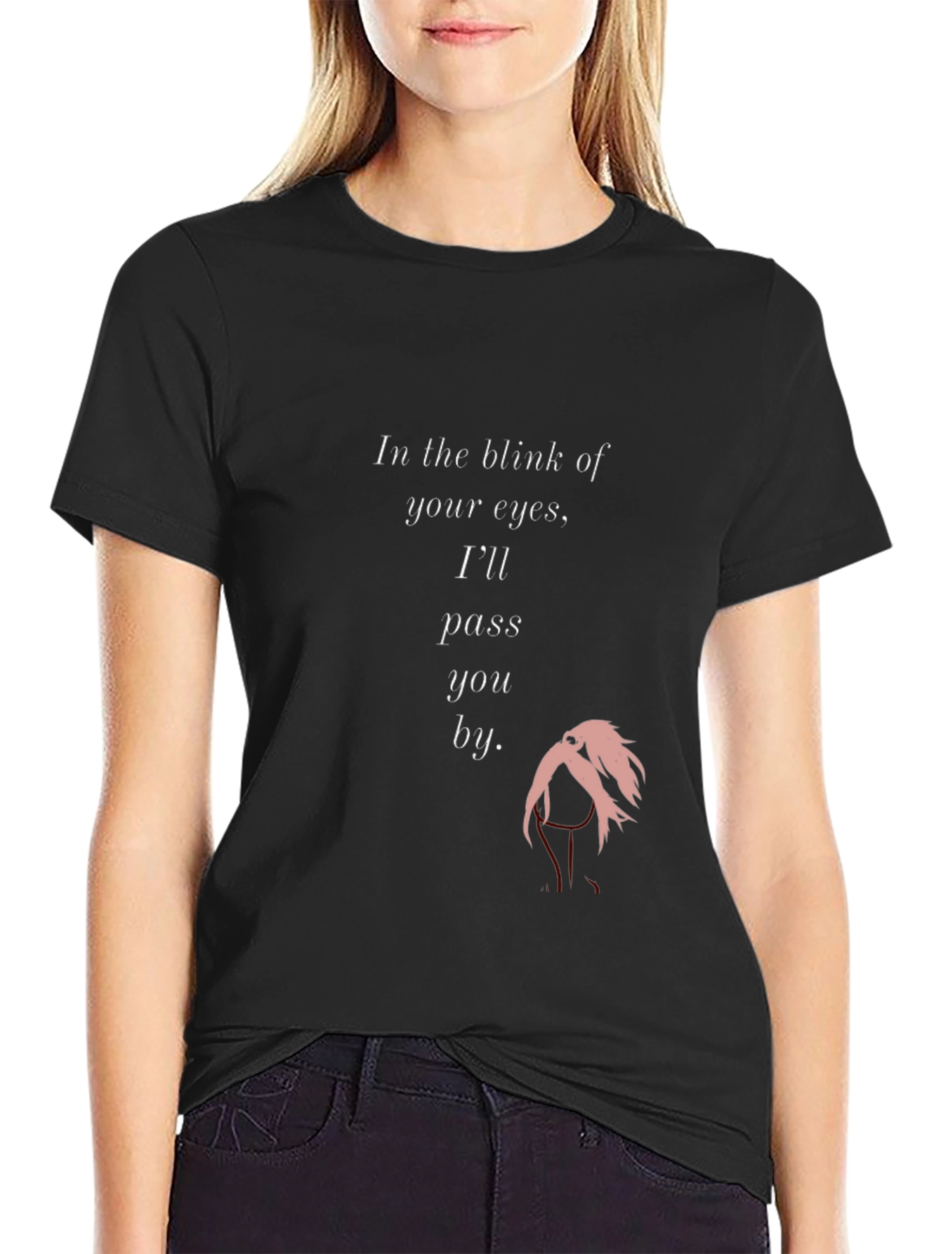 Stylish Blink of an Eye Graphic Tee