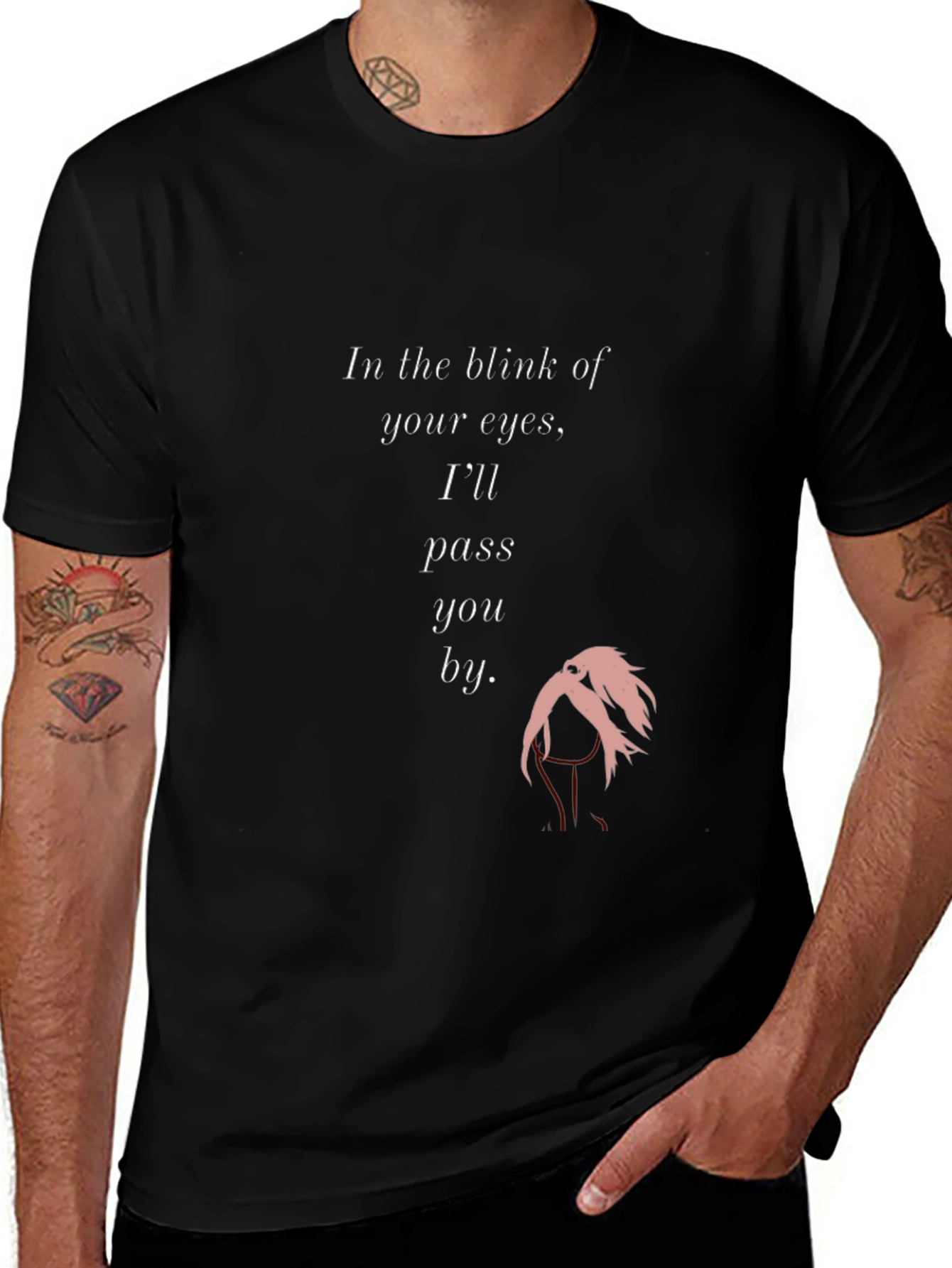 Stylish Blink of an Eye Graphic Tee