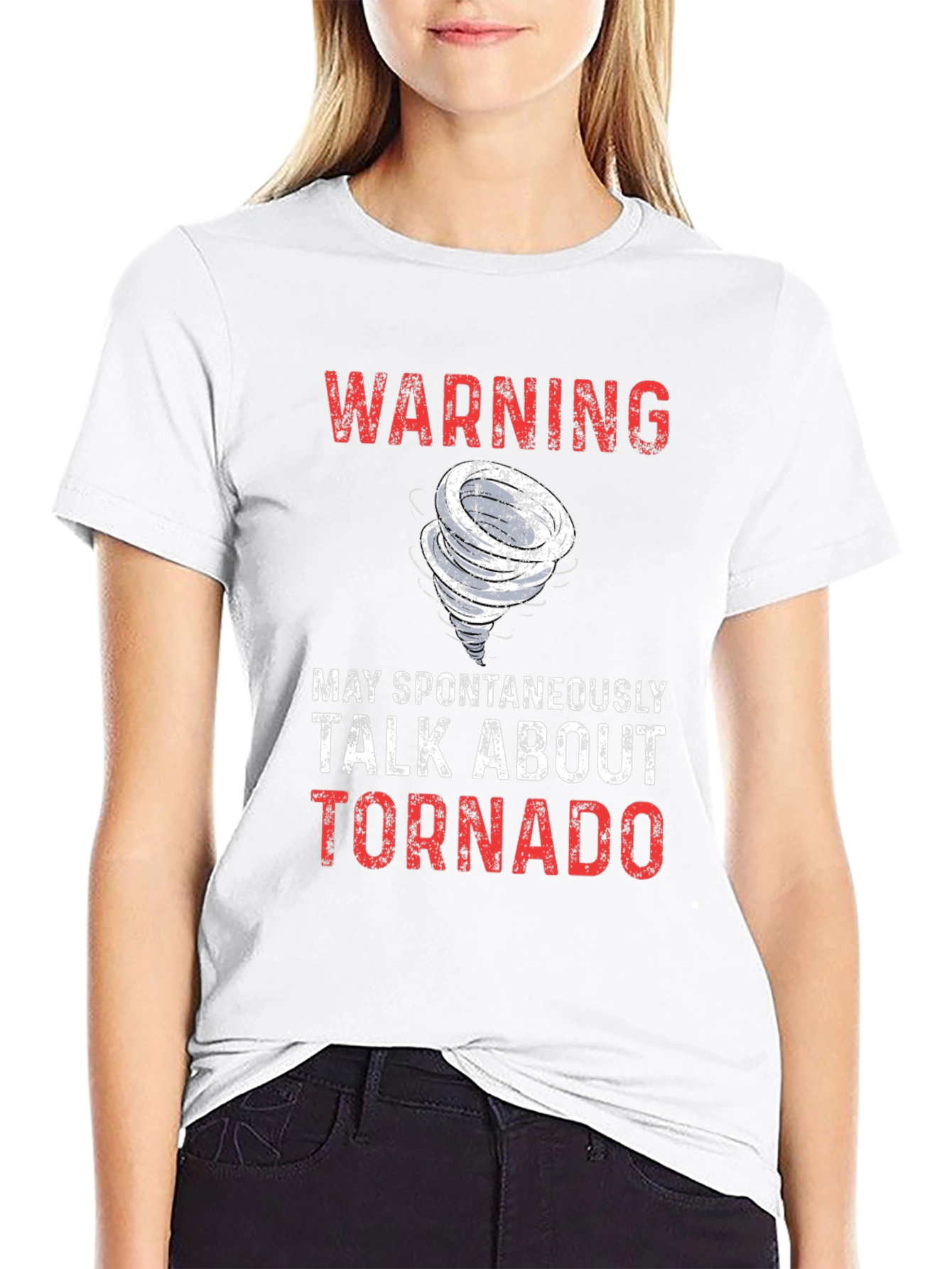 Warning: May Spontaneously Talk About Tornado T-Shirt