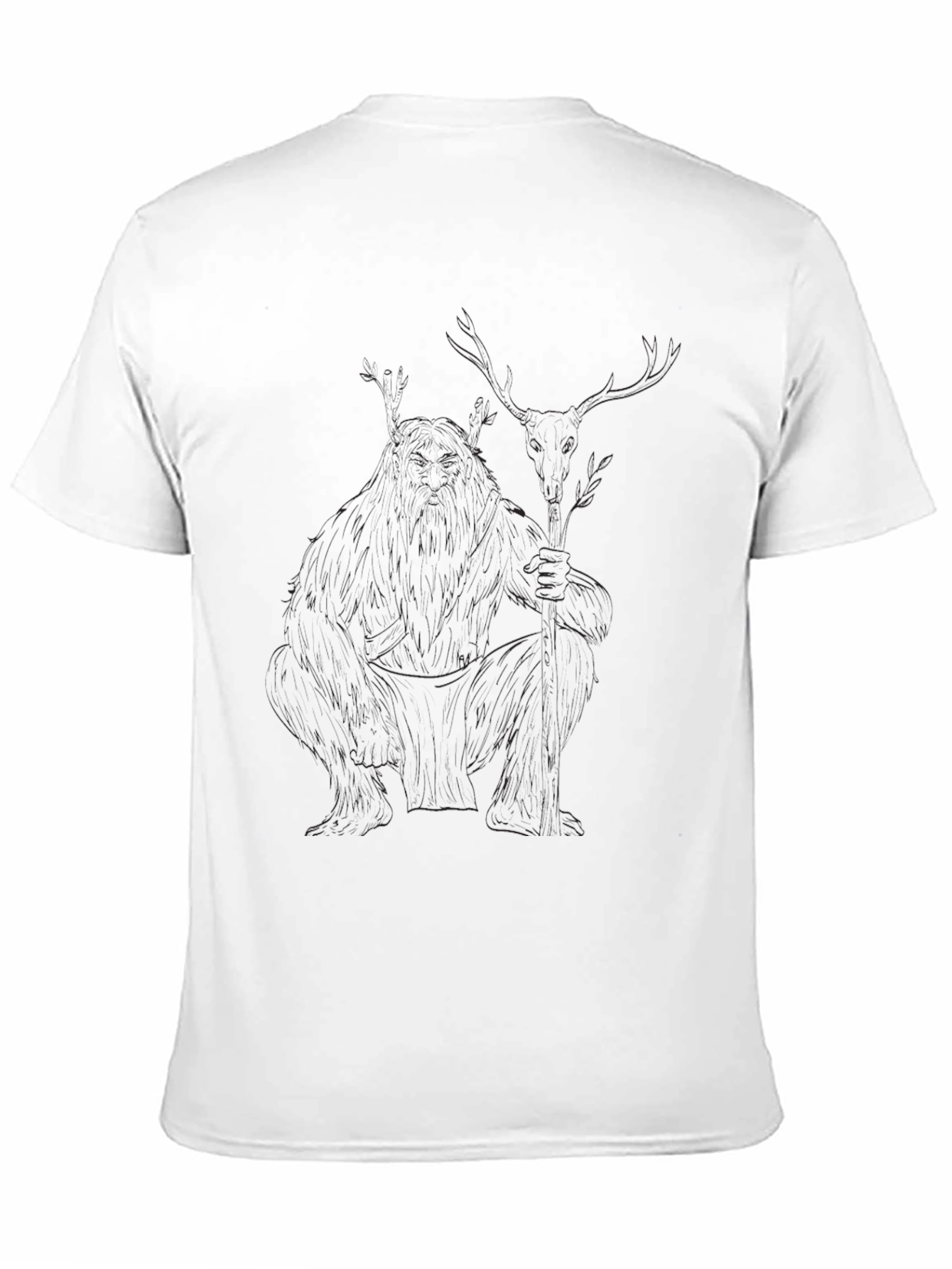 Mens Solid Black Crew Neck T-Shirt