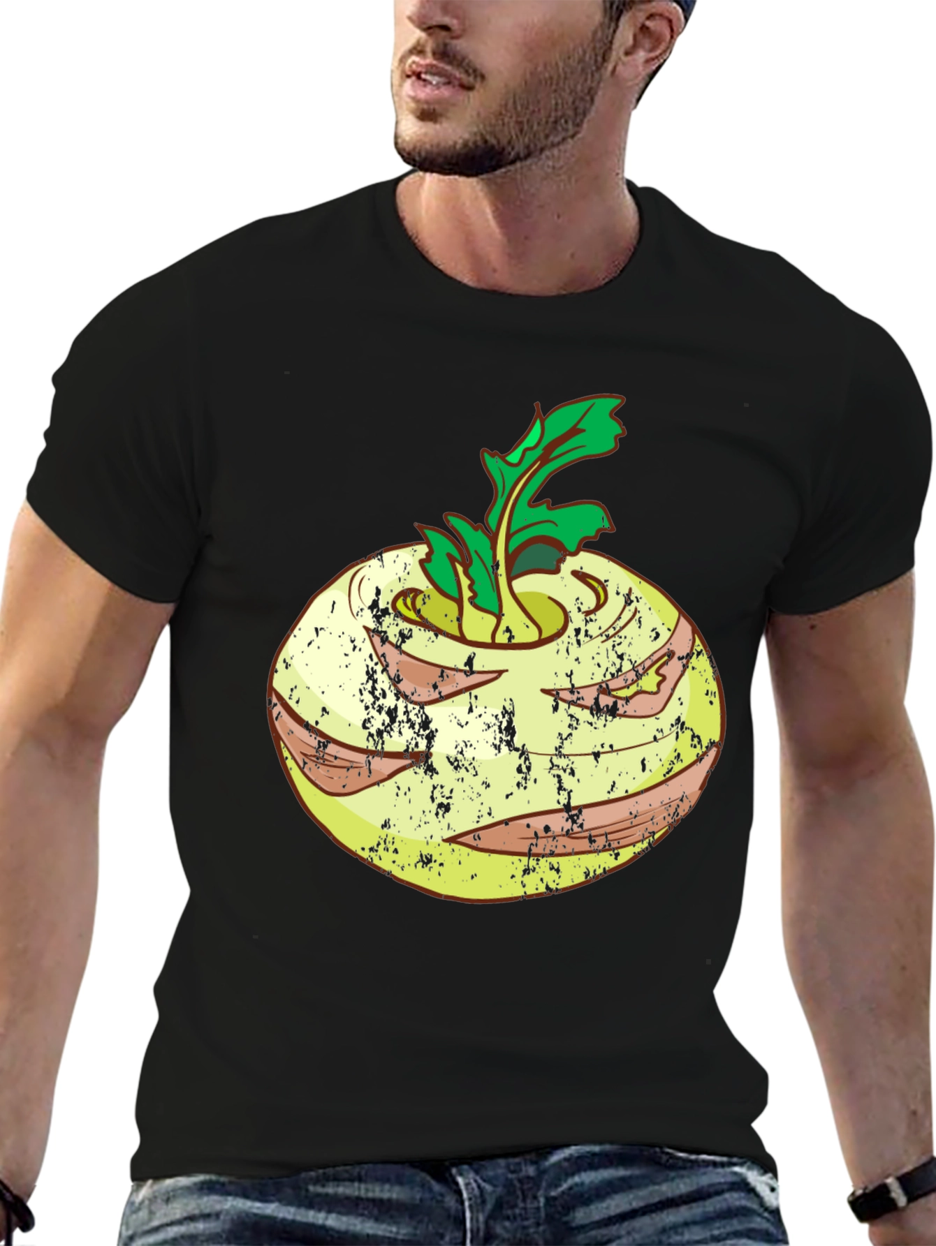 Kohlrabi Graphic T-Shirt - Unique Vegetable Design Tee
