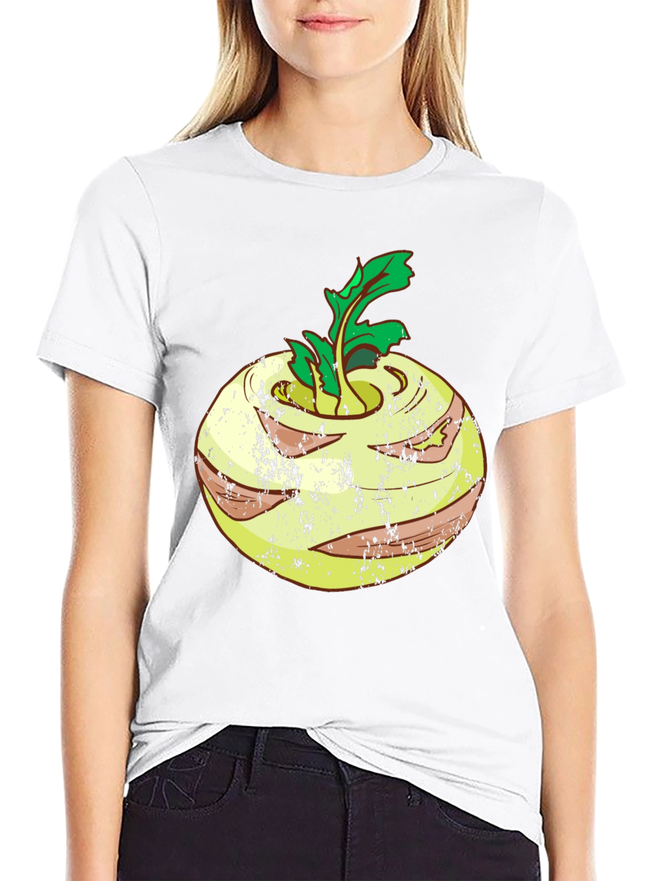 Kohlrabi Graphic T-Shirt - Unique Vegetable Design Tee