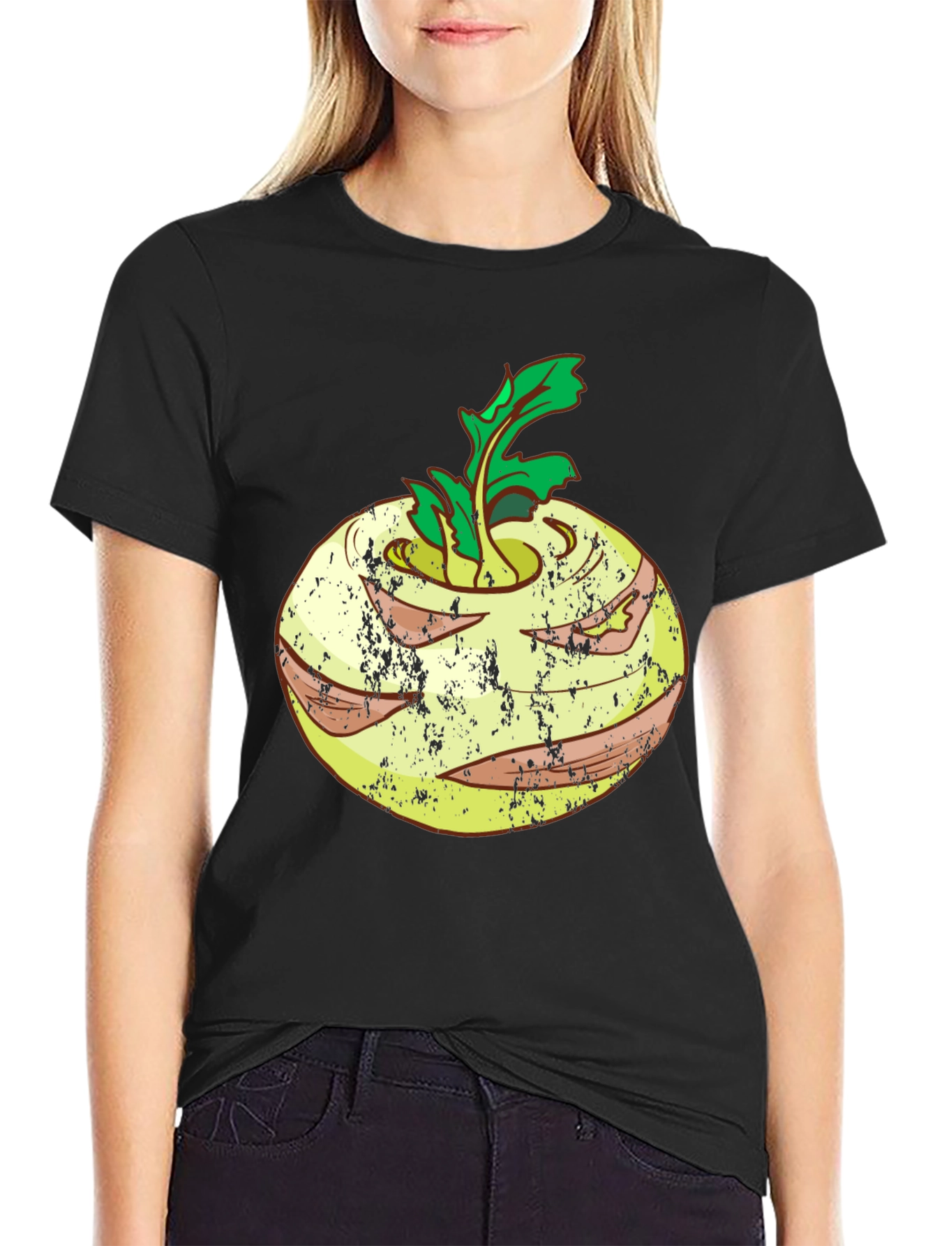 Kohlrabi Graphic T-Shirt - Unique Vegetable Design Tee
