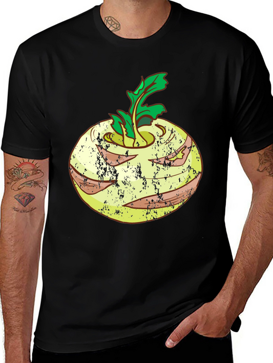 Kohlrabi Graphic T-Shirt - Unique Vegetable Design Tee