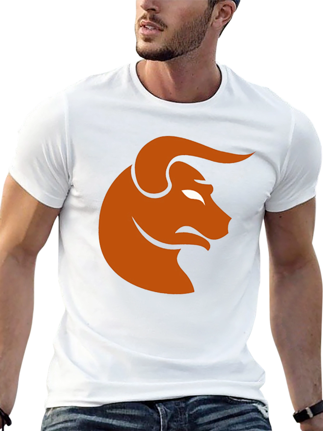 Bull Graphic Tee - Black Casual T-Shirt