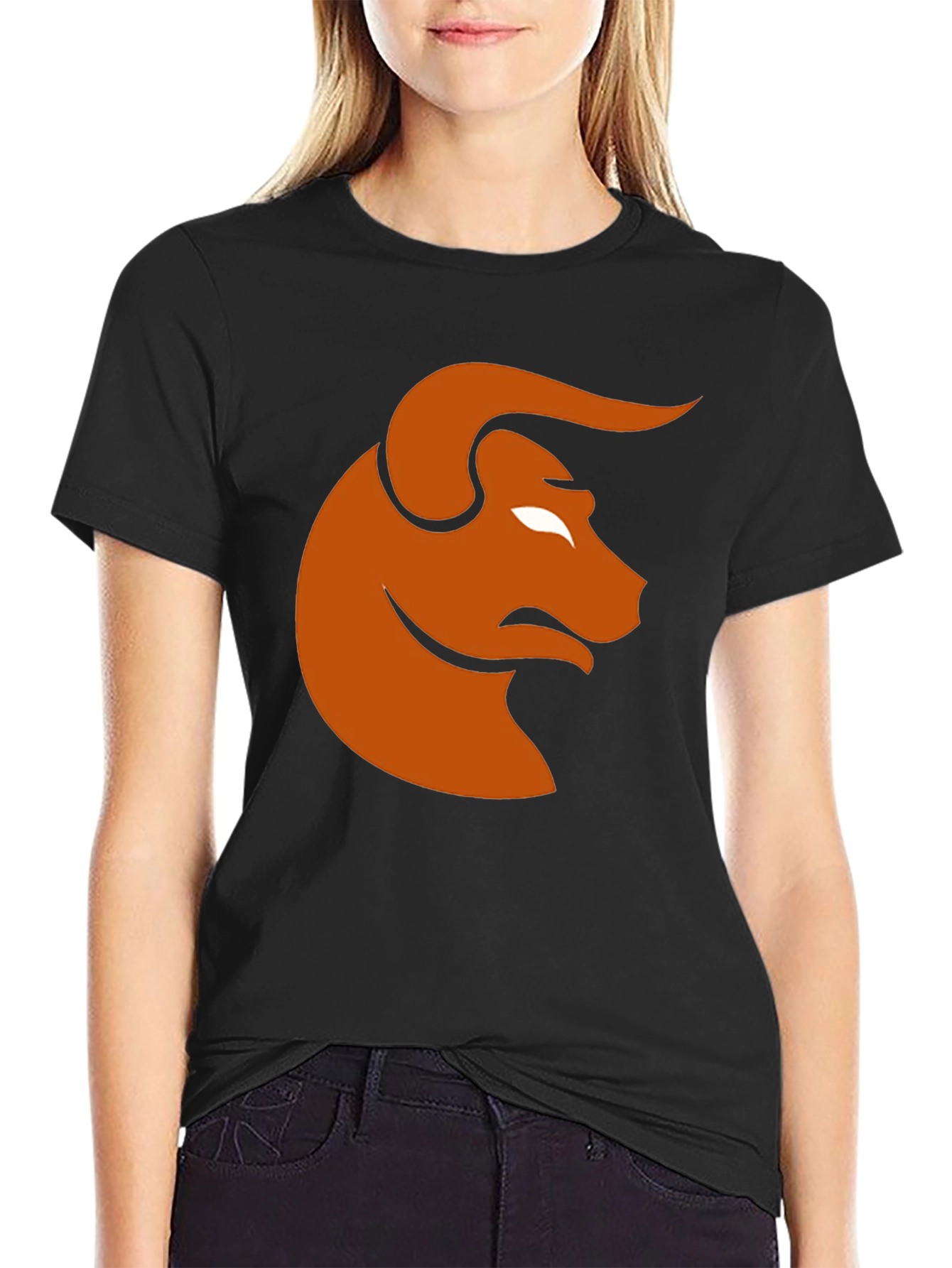 Bull Graphic Tee - Black Casual T-Shirt