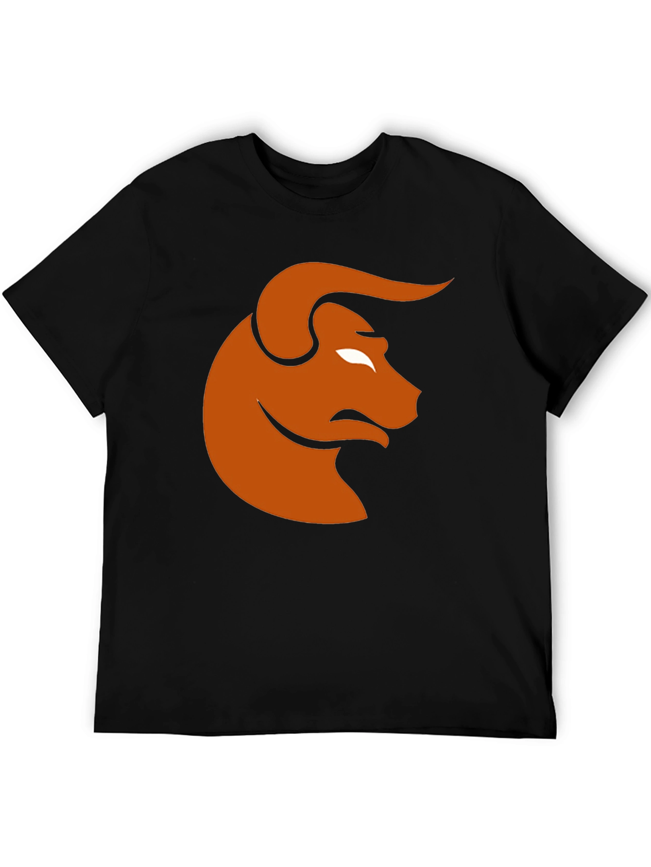 Bull Graphic Tee - Black Casual T-Shirt