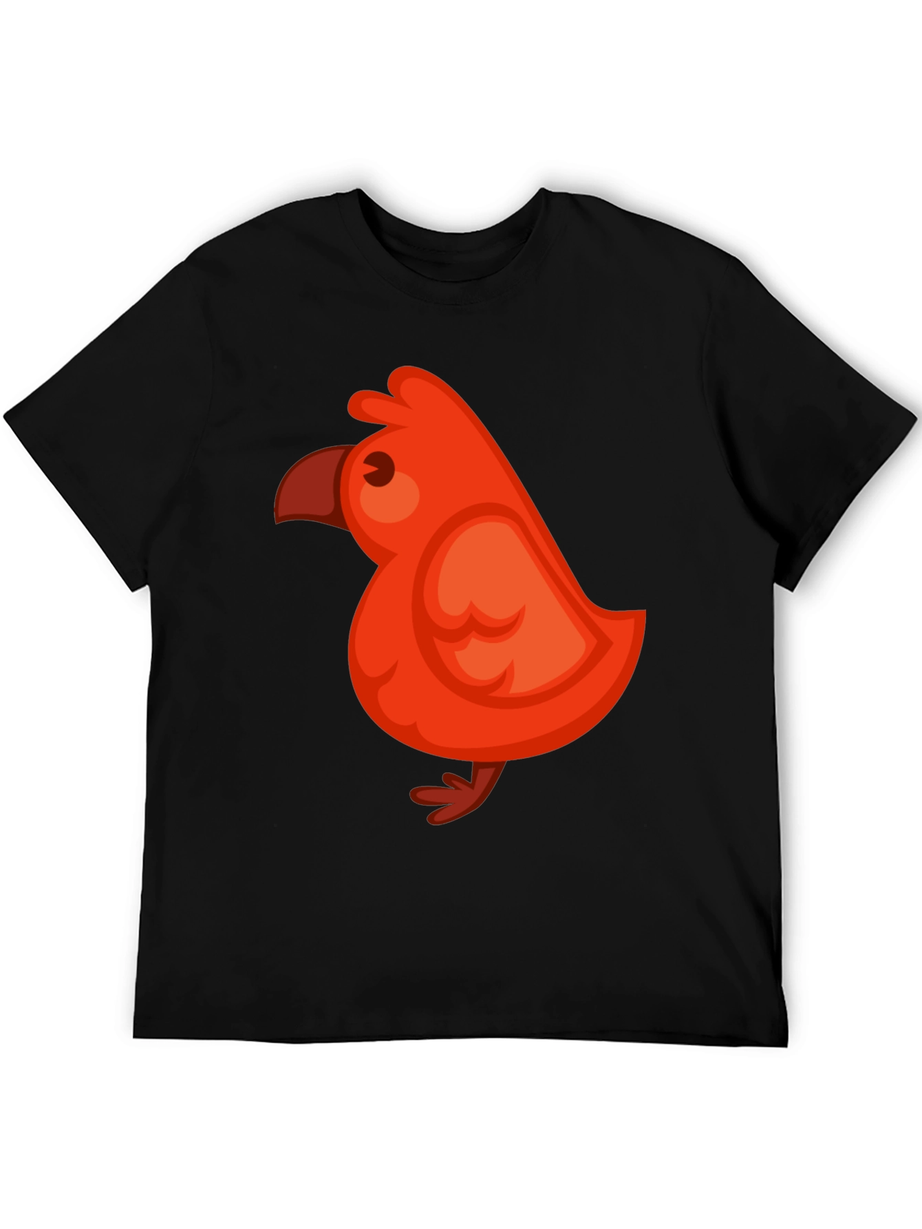 Cute Red Bird Graphic Tee - Soft Cotton Blend