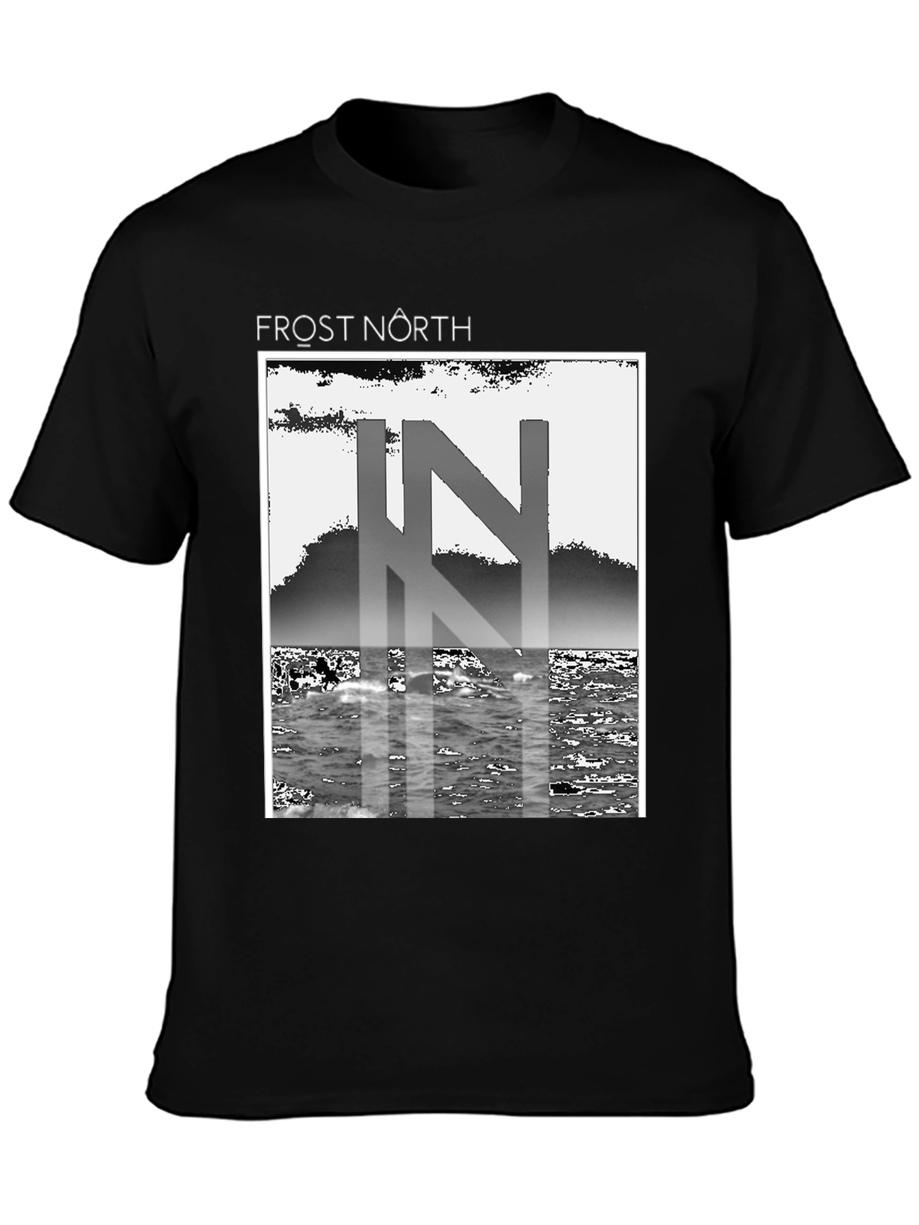 Frost North Graphic Tee - Black Cotton