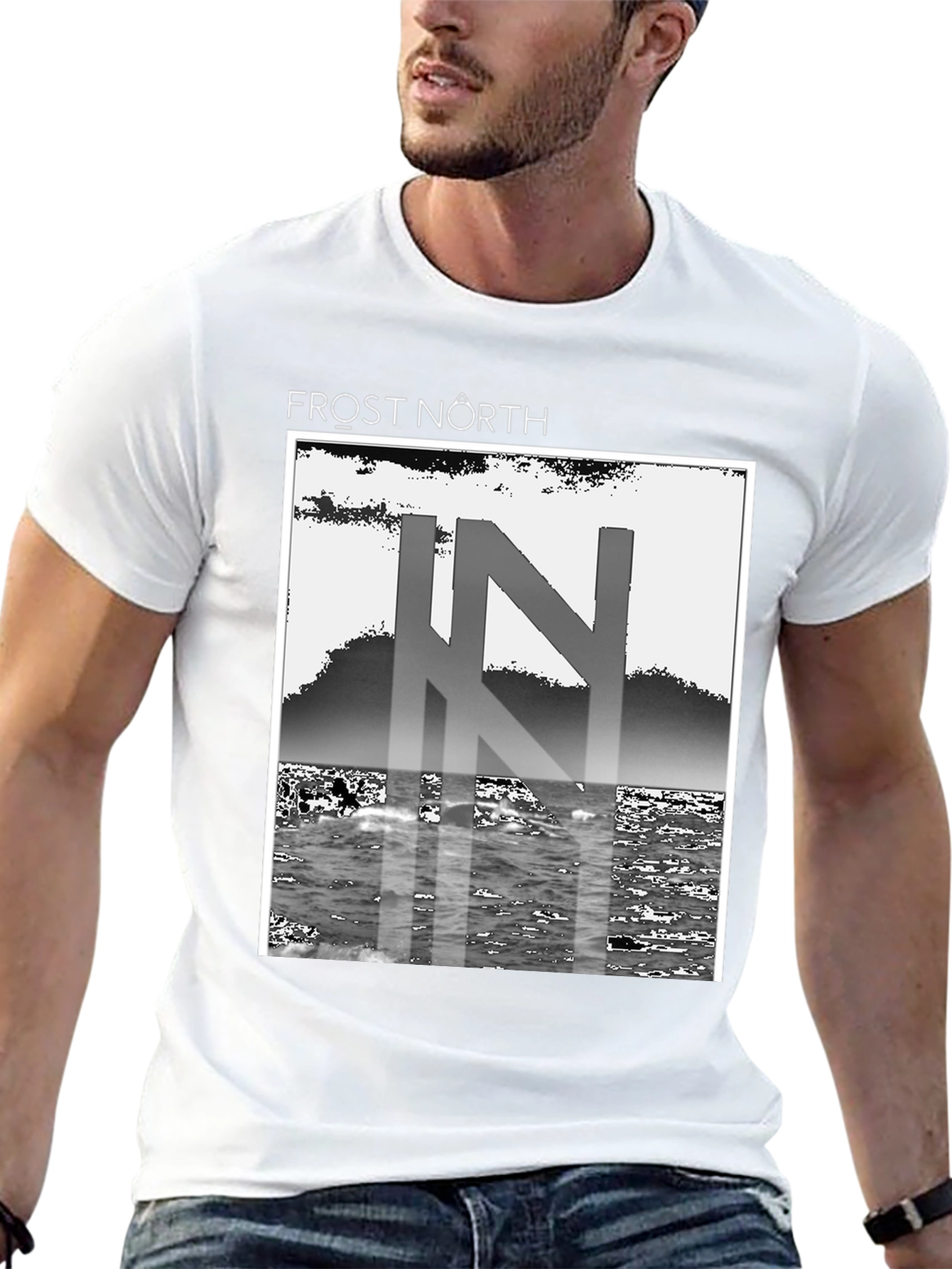Frost North Graphic Tee - Black Cotton