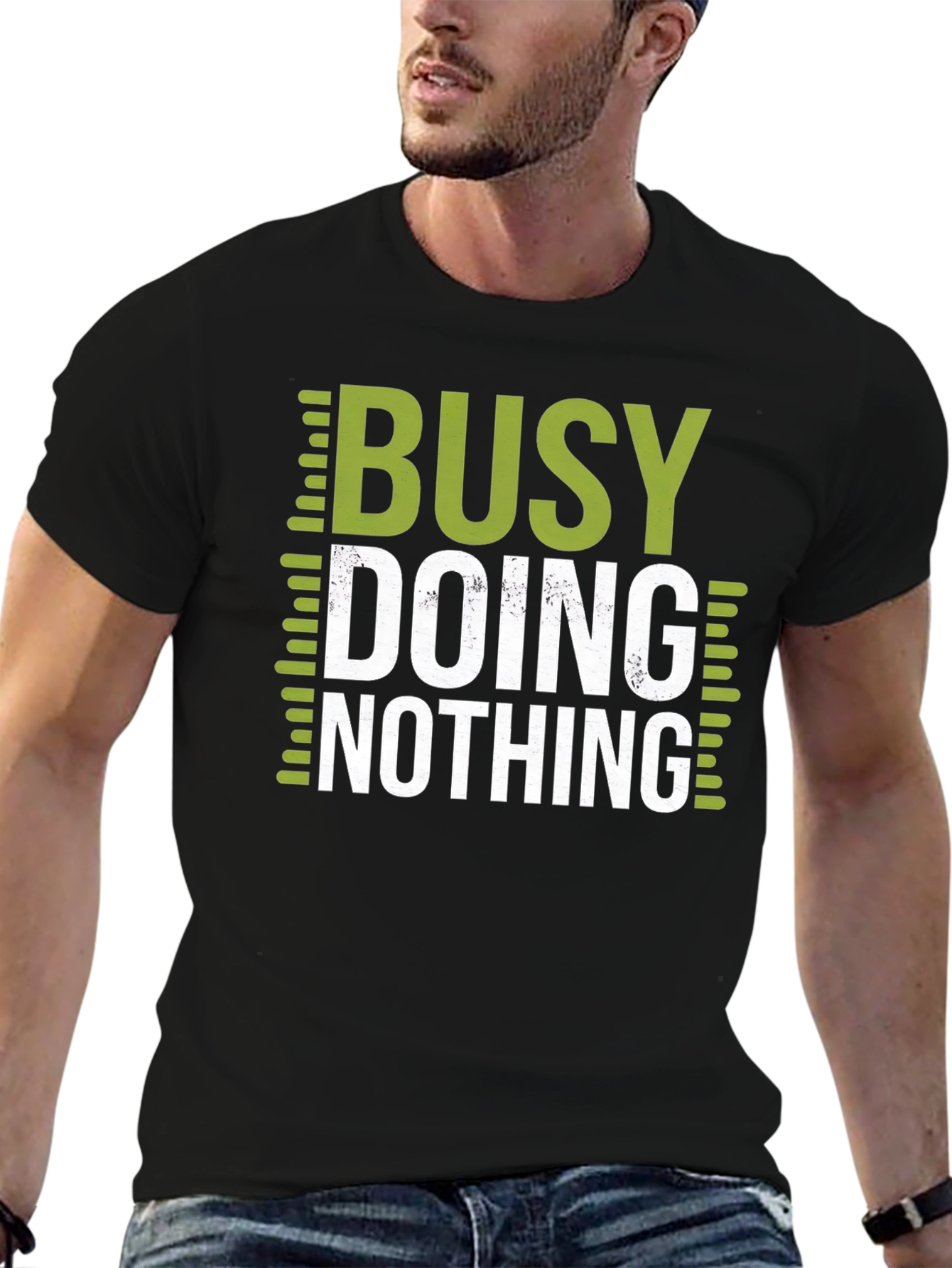 Busy Doing Nothing Graphic T-Shirt