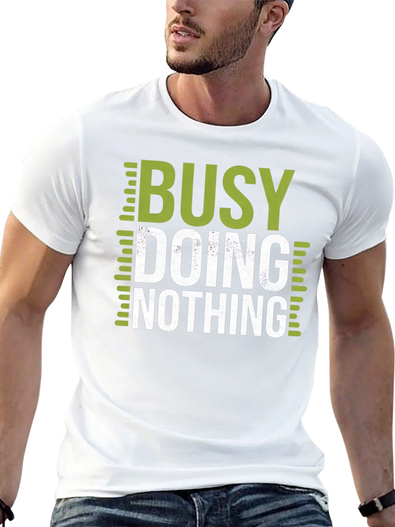 Busy Doing Nothing Graphic T-Shirt