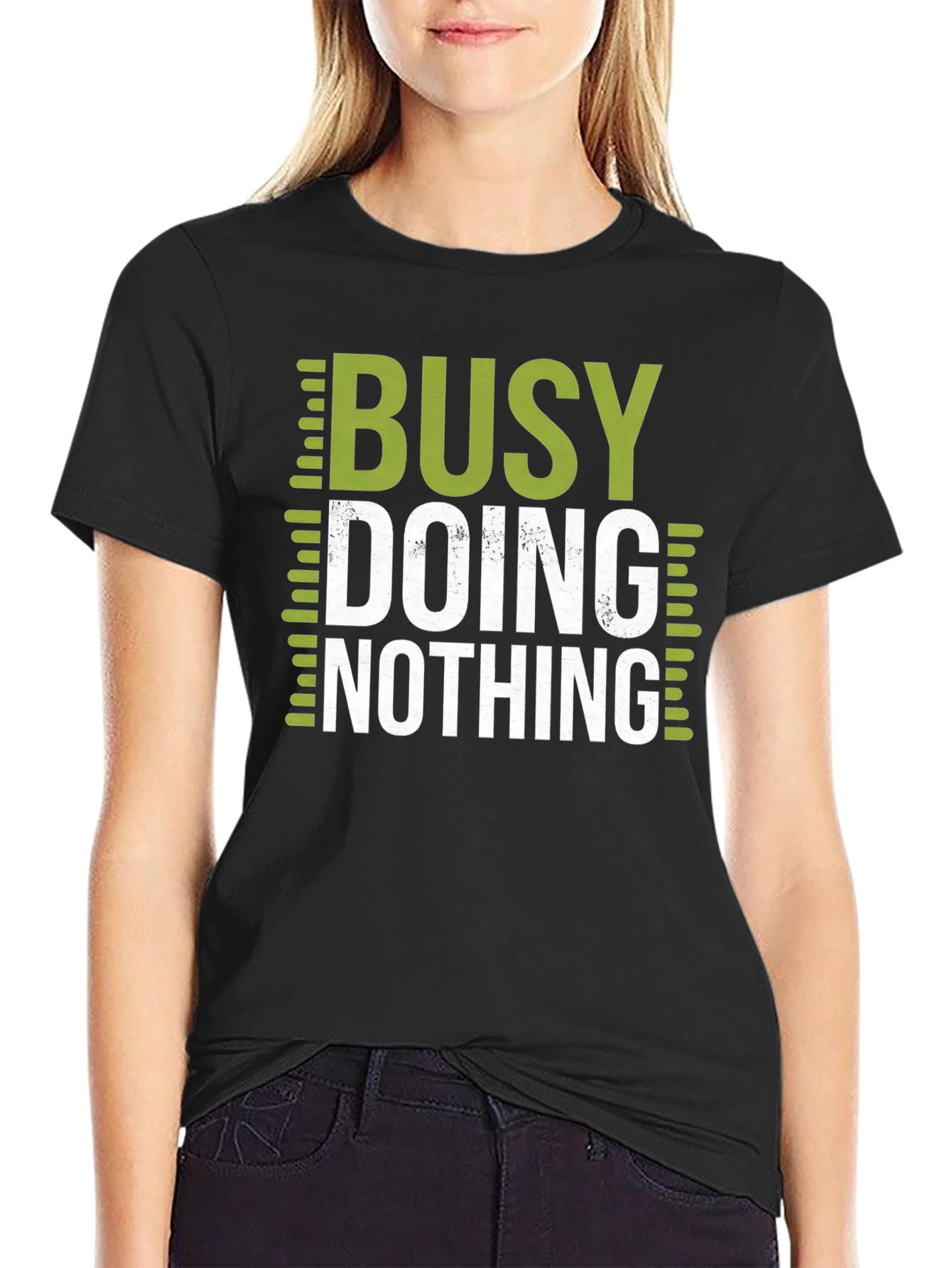 Busy Doing Nothing Graphic T-Shirt