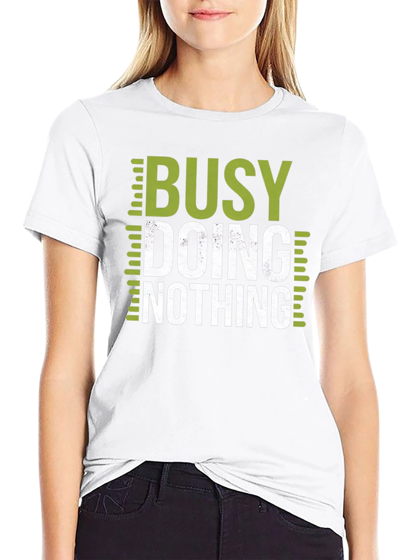 Busy Doing Nothing Graphic T-Shirt