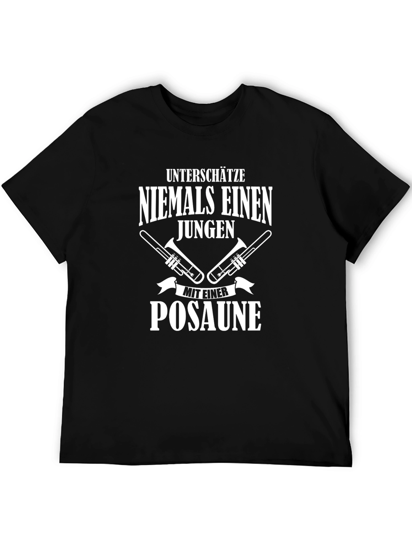 Unterschätze Niemals Einen Jungen T-Shirt Trombone Player Musician
