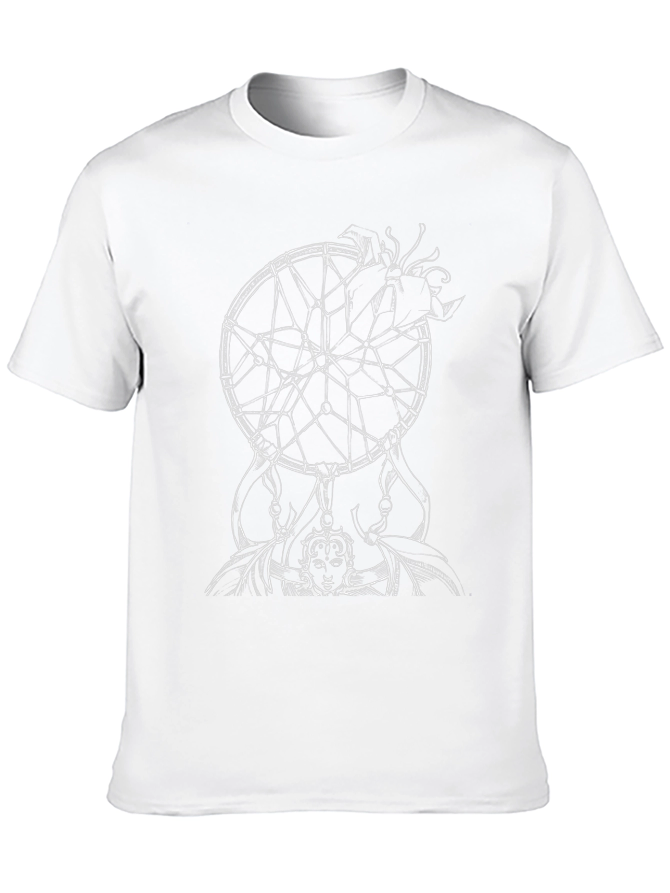 Dreamcatcher Graphic Tee - Soft Black Cotton Comfort
