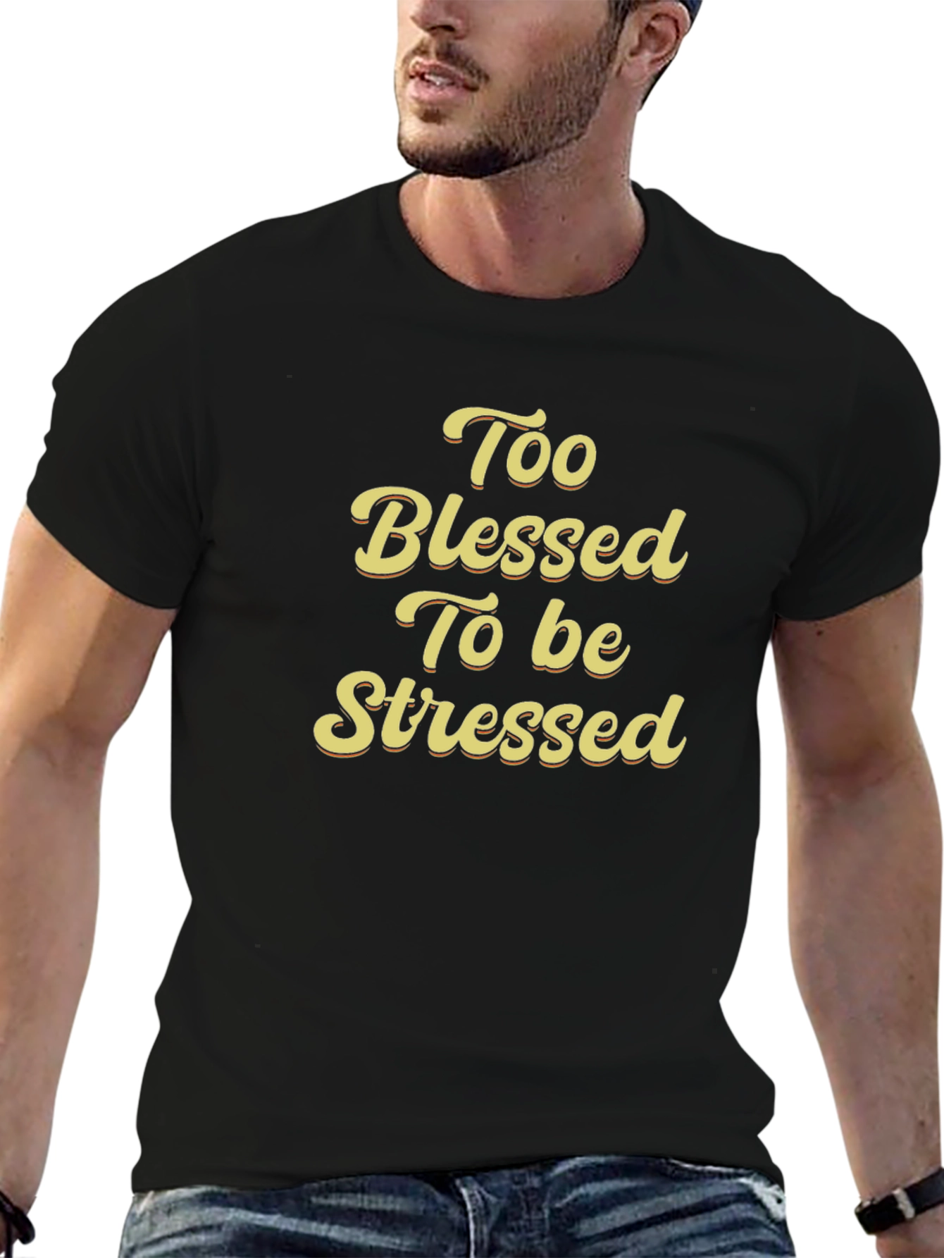 Blessed & Stress-Free Graphic T-Shirt