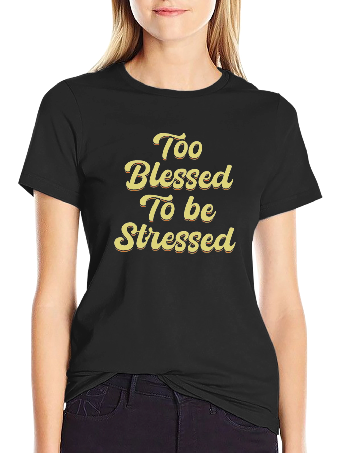Blessed & Stress-Free Graphic T-Shirt