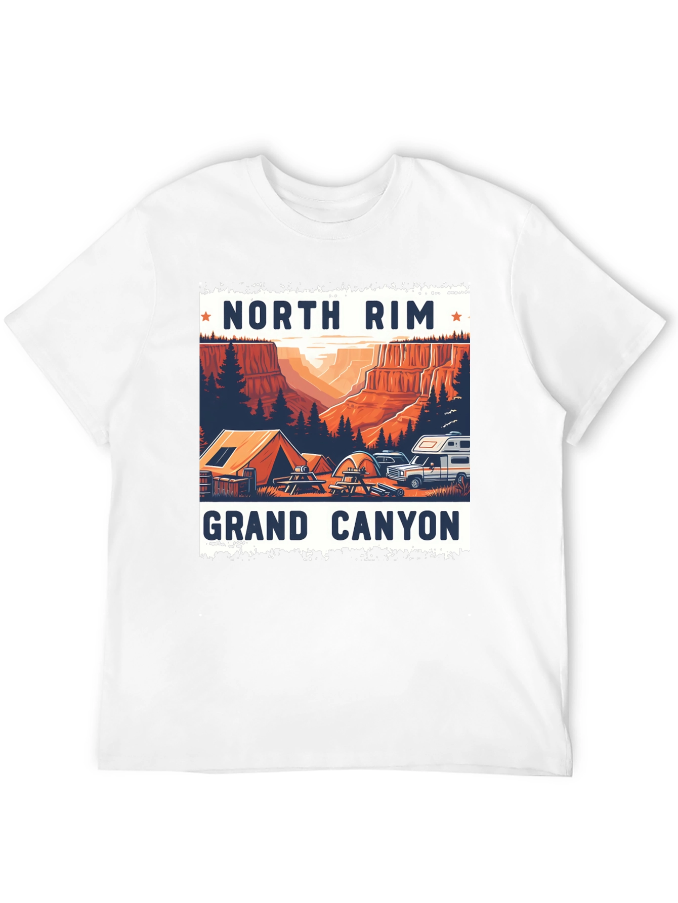 North Rim Grand Canyon Camping T-Shirt