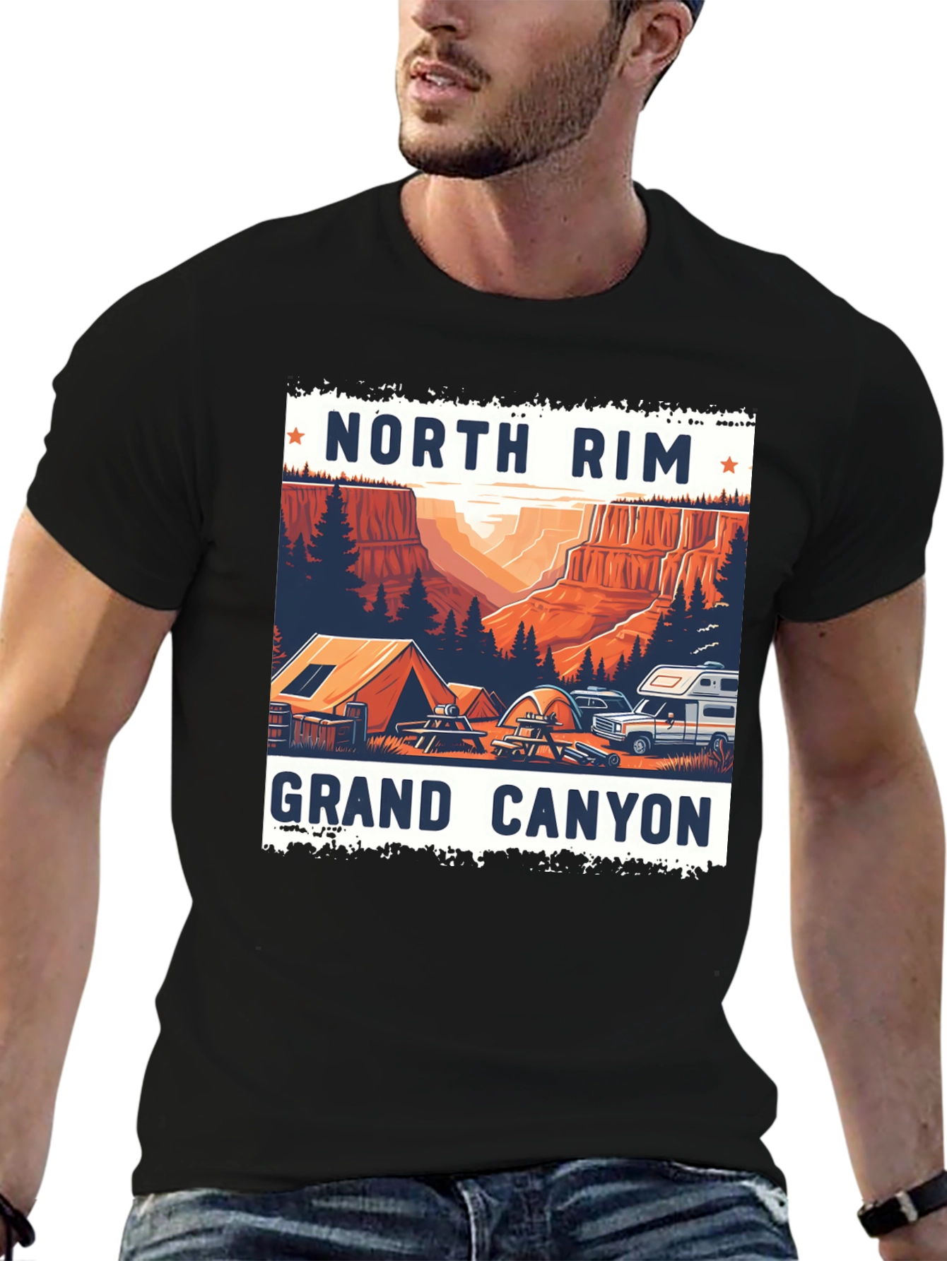 North Rim Grand Canyon Camping T-Shirt