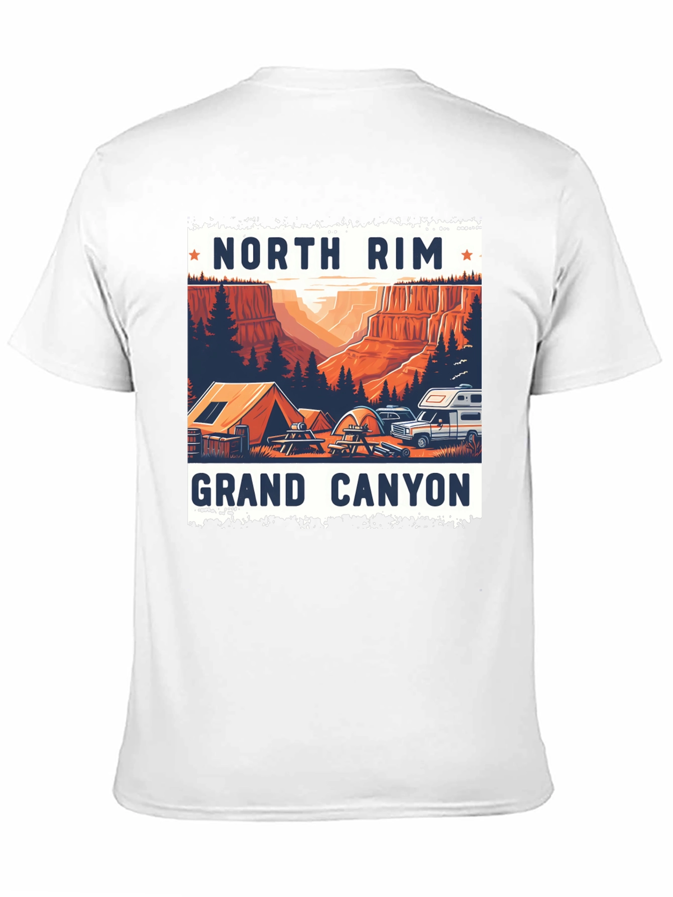 North Rim Grand Canyon Camping T-Shirt