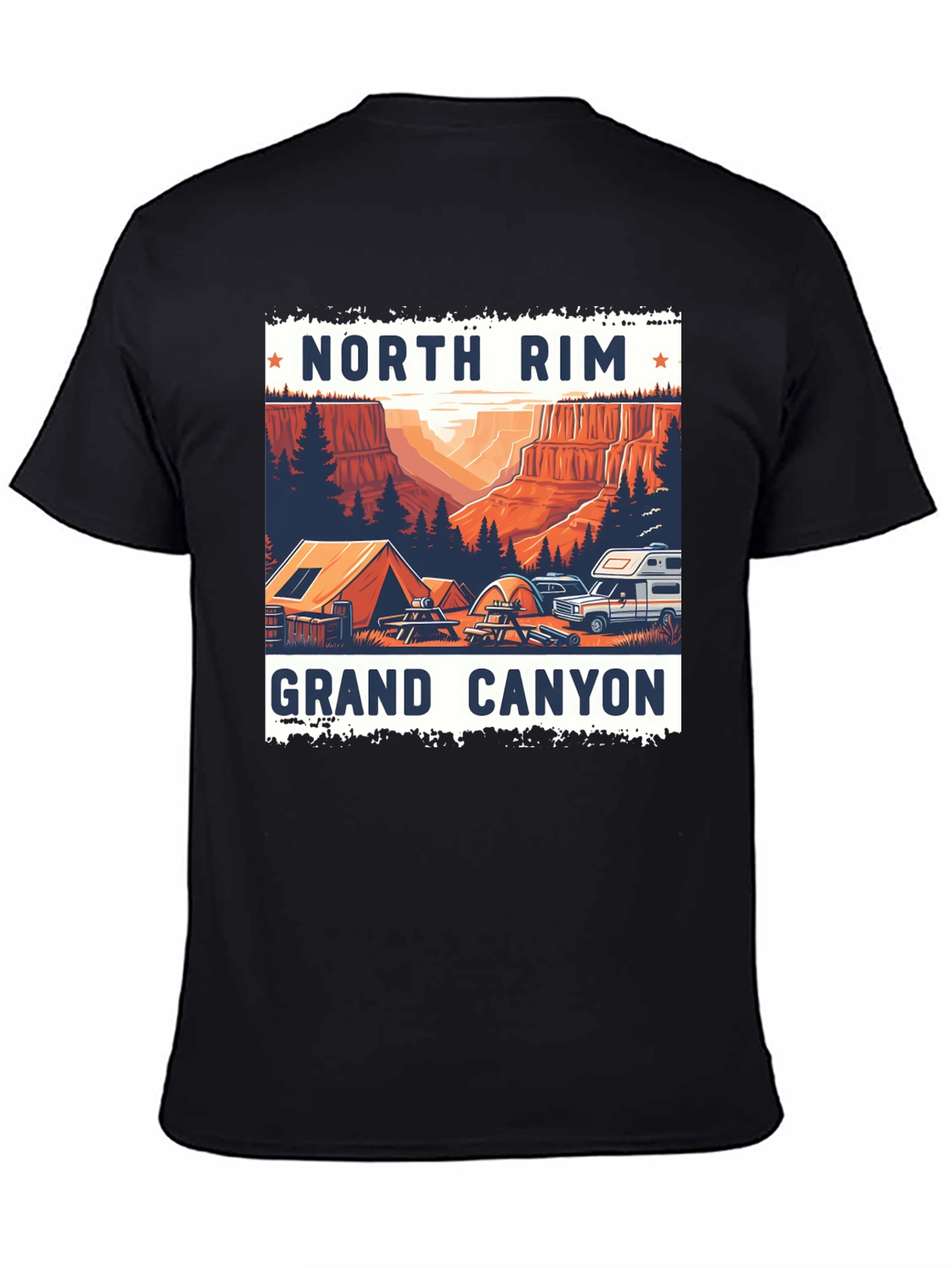 North Rim Grand Canyon Camping T-Shirt