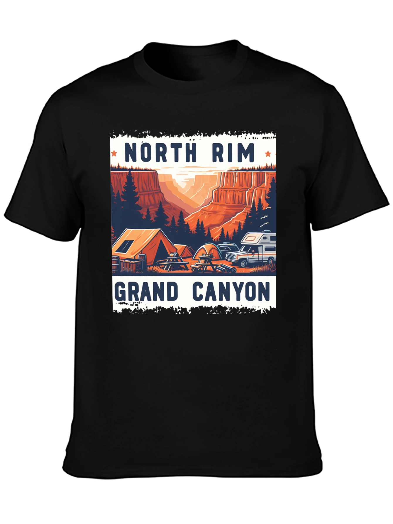 North Rim Grand Canyon Camping T-Shirt