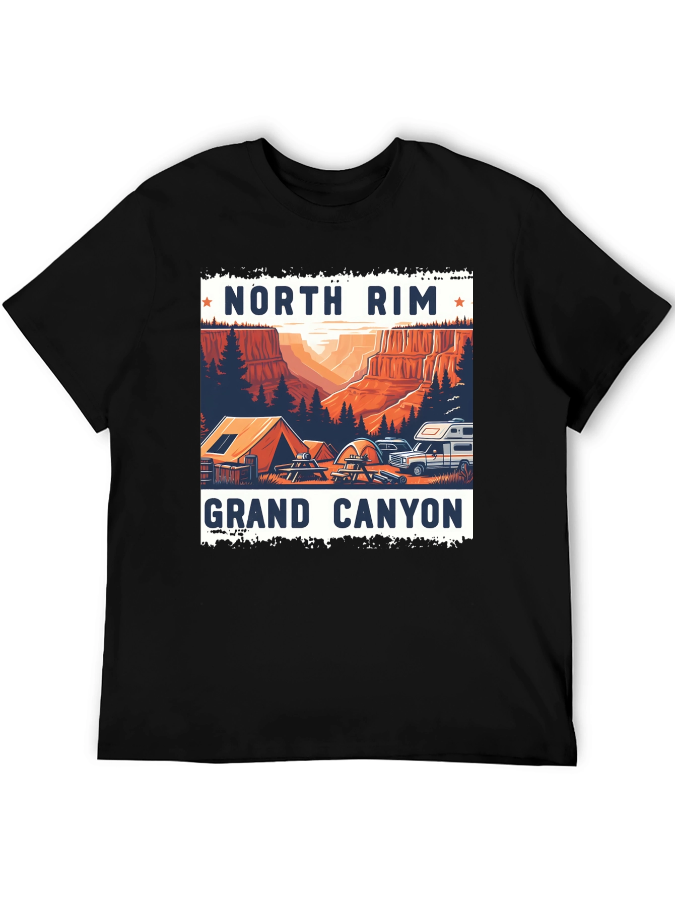 North Rim Grand Canyon Camping T-Shirt