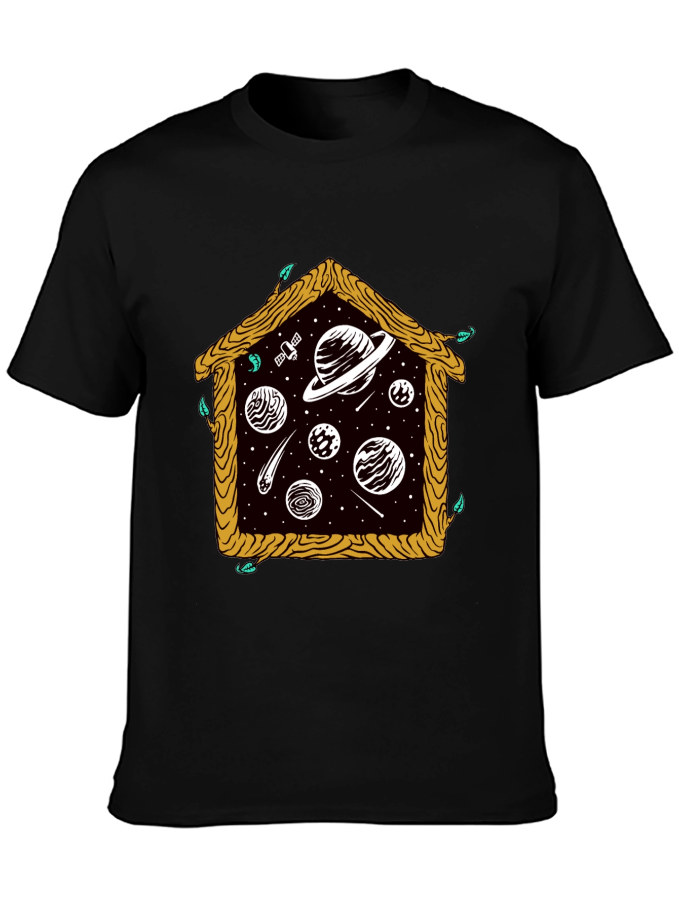 Cosmic House Graphic Tee - Black