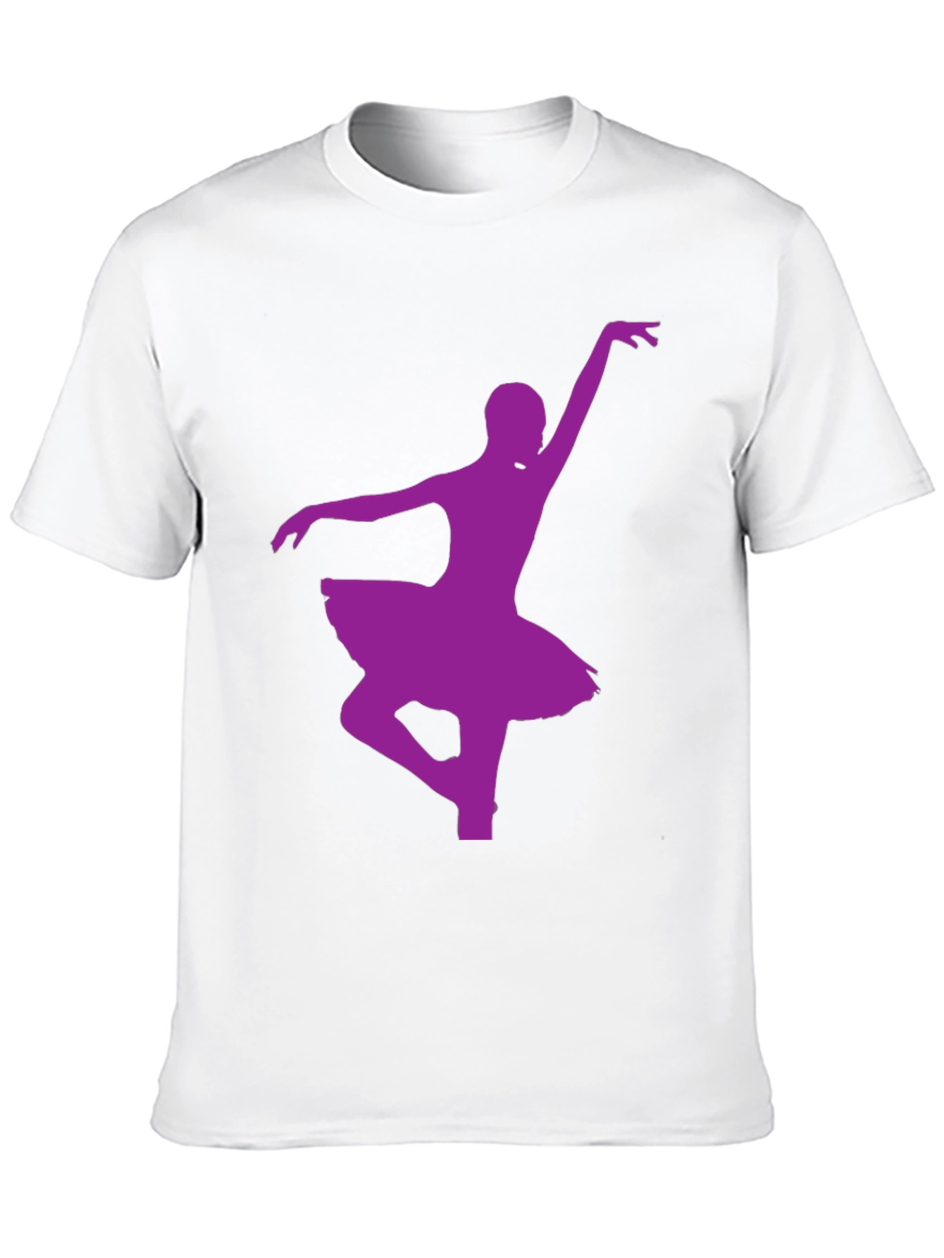 Ballerina Dance Silhouette Black T-Shirt