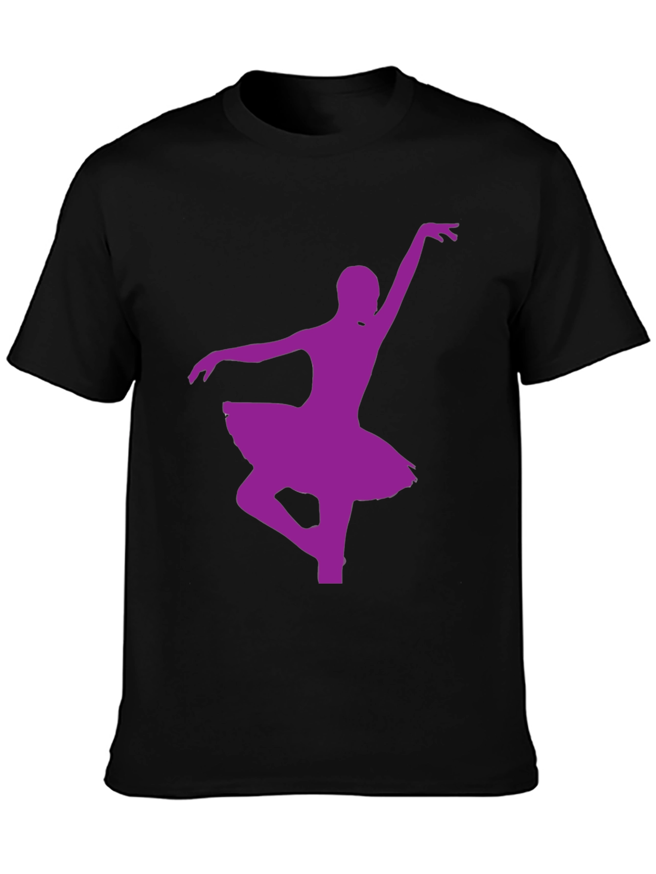 Ballerina Dance Silhouette Black T-Shirt