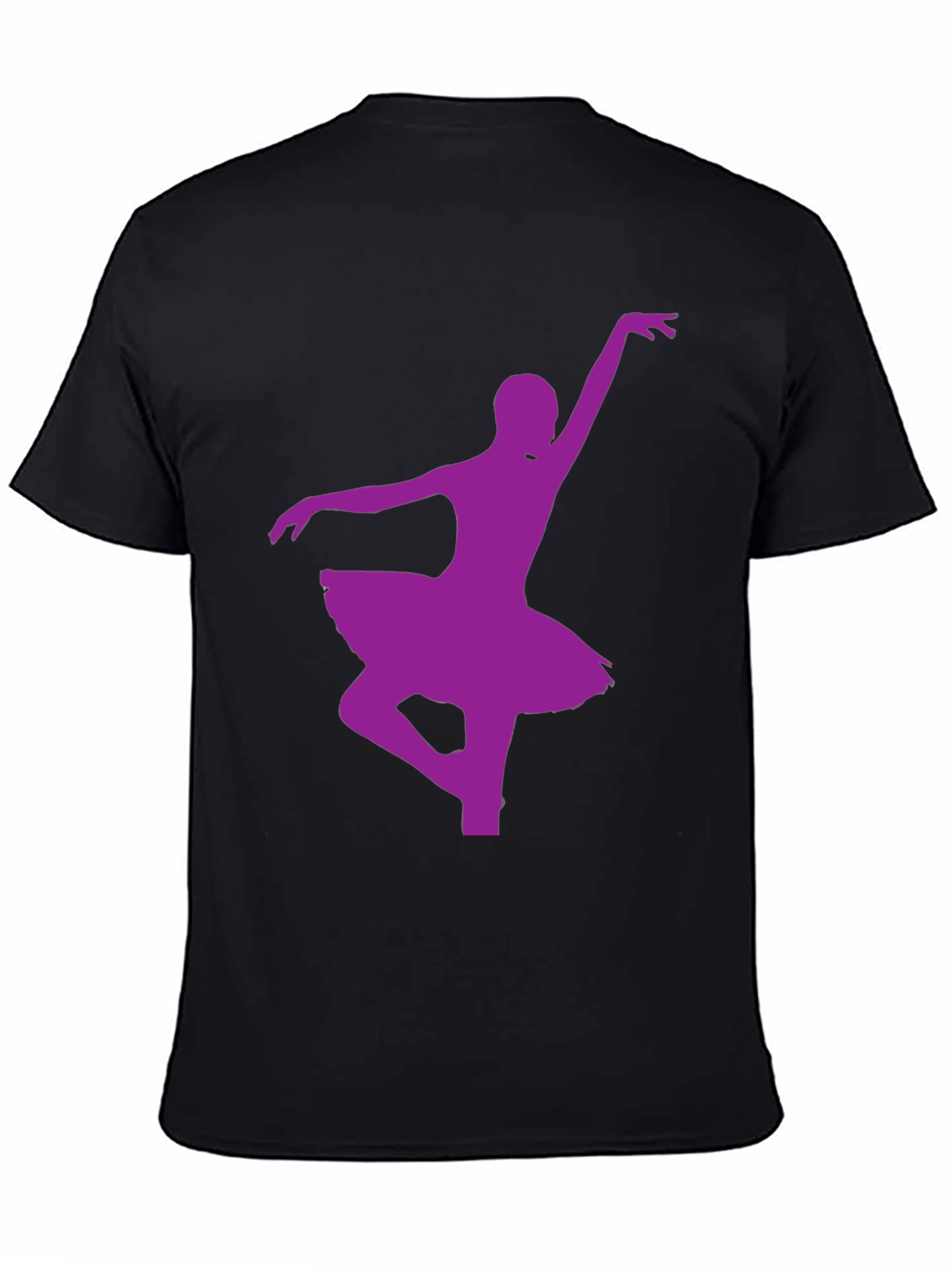 Ballerina Dance Silhouette Black T-Shirt