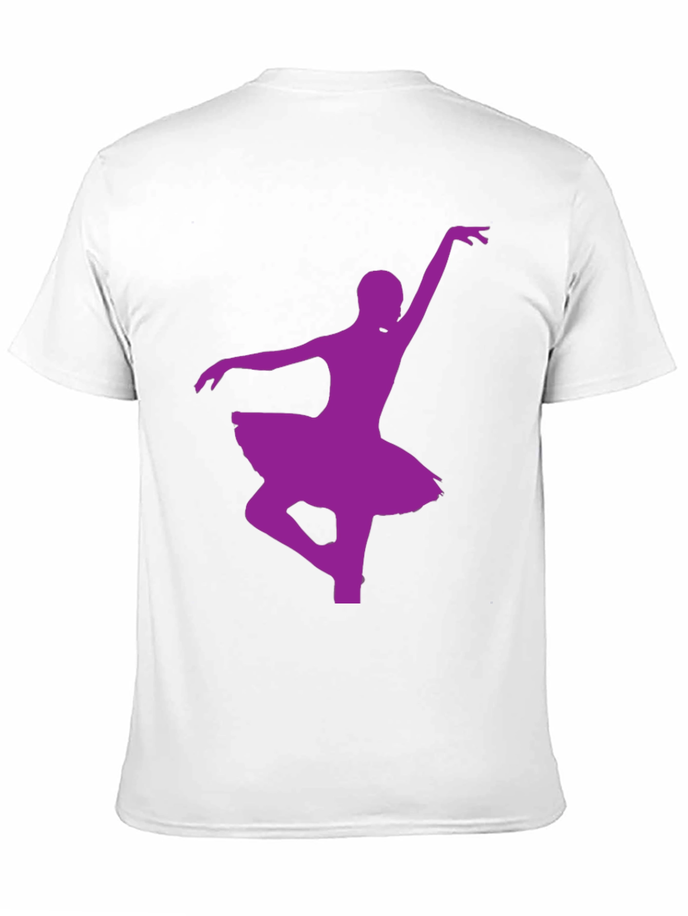 Ballerina Dance Silhouette Black T-Shirt
