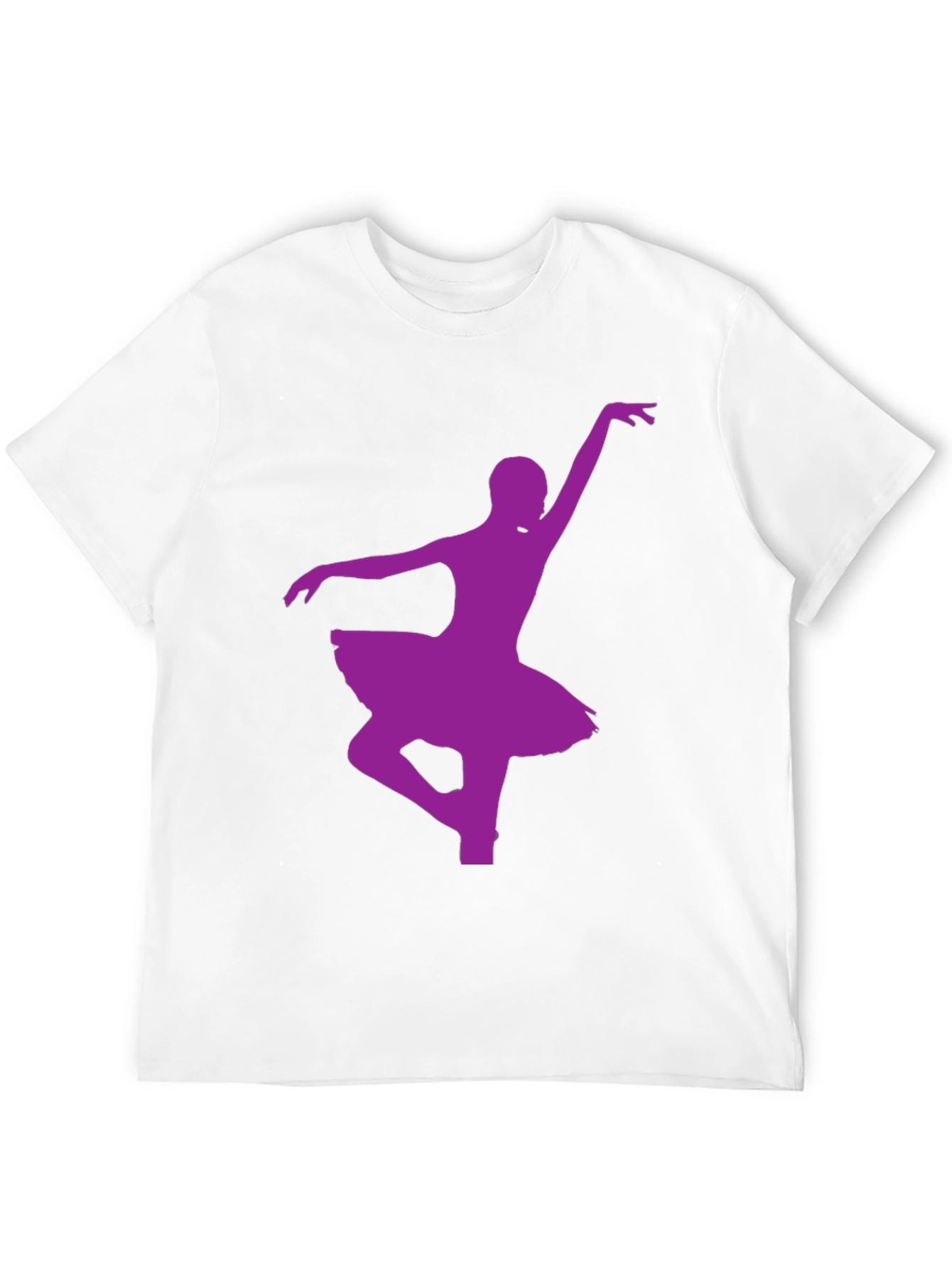 Ballerina Dance Silhouette Black T-Shirt