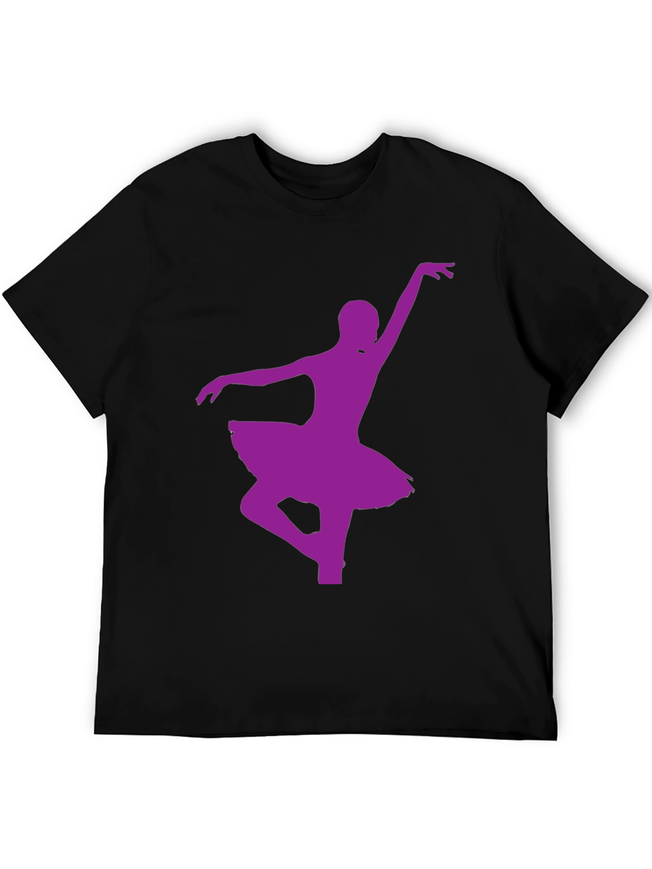 Ballerina Dance Silhouette Black T-Shirt
