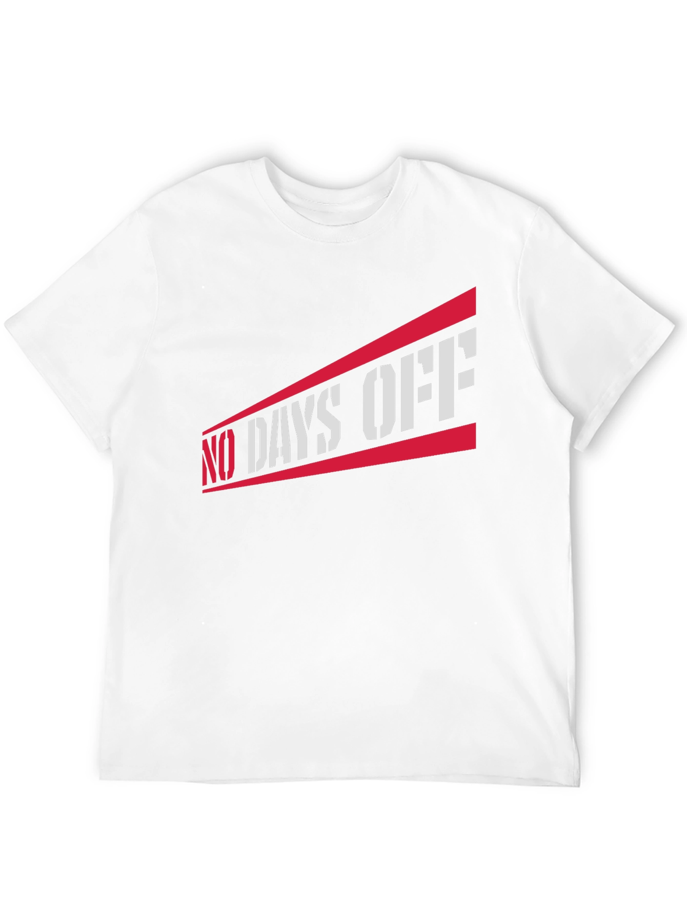 No Days Off Graphic Tee - Black Casual T-Shirt