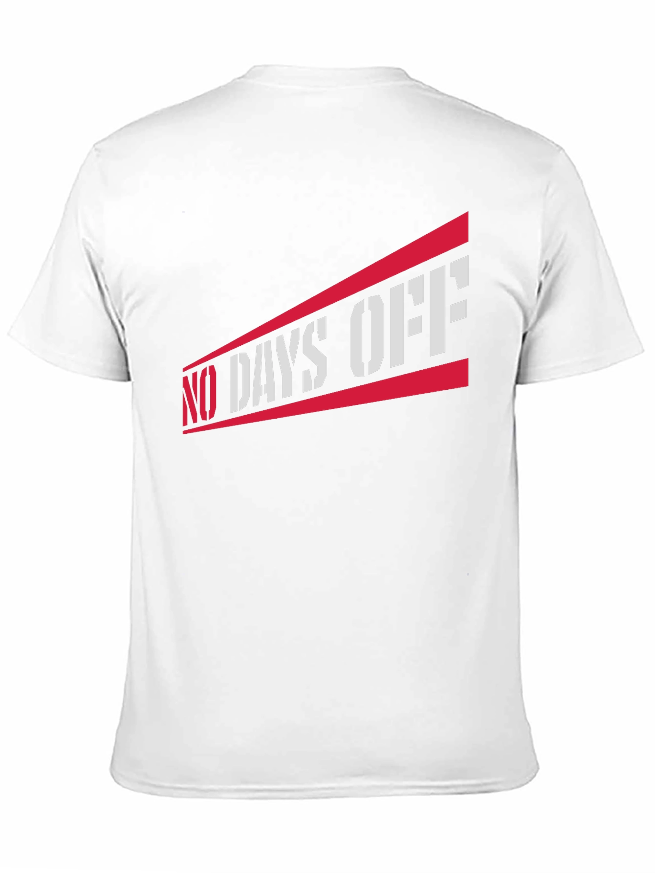 No Days Off Graphic Tee - Black Casual T-Shirt