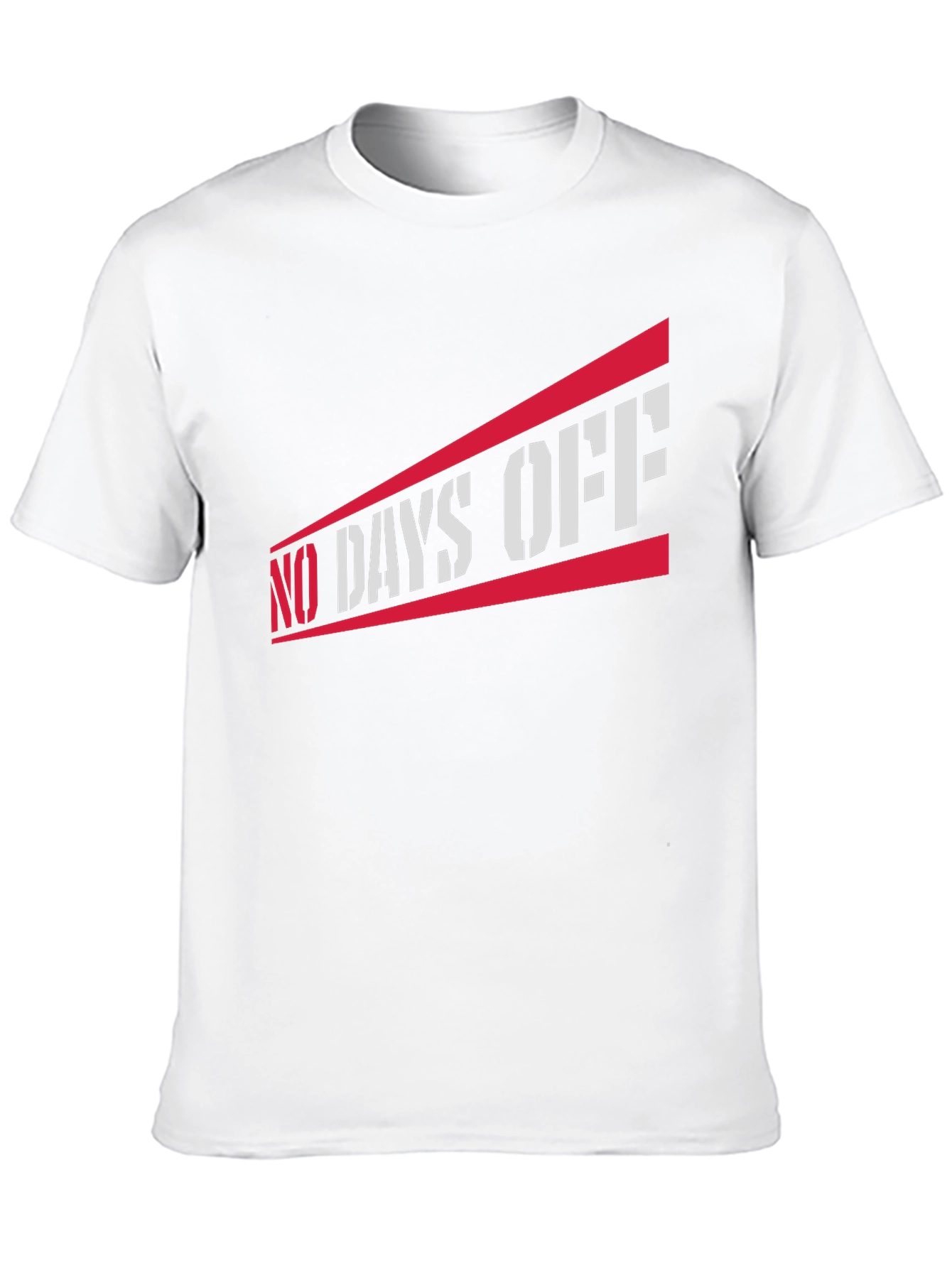 No Days Off Graphic Tee - Black Casual T-Shirt